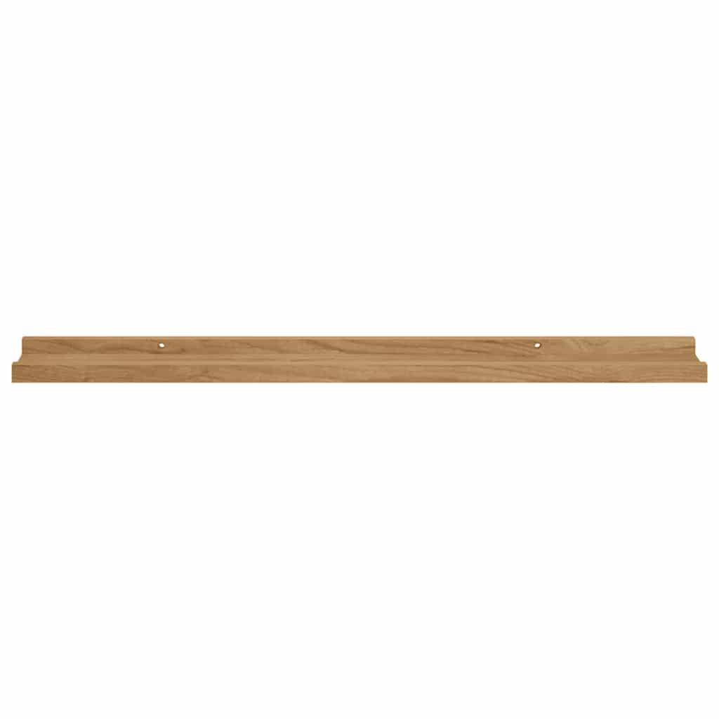 Wall Shelf 2 pcs Brown 80 x 9 x 3 cm Engineered Wood