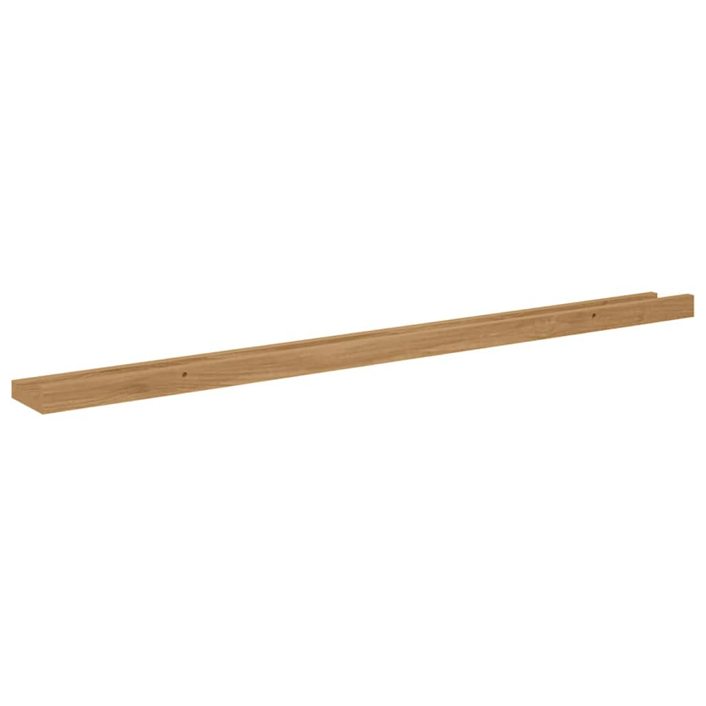Wall Shelf 2 pcs Brown 100 x 9 x 3 cm Engineered Wood