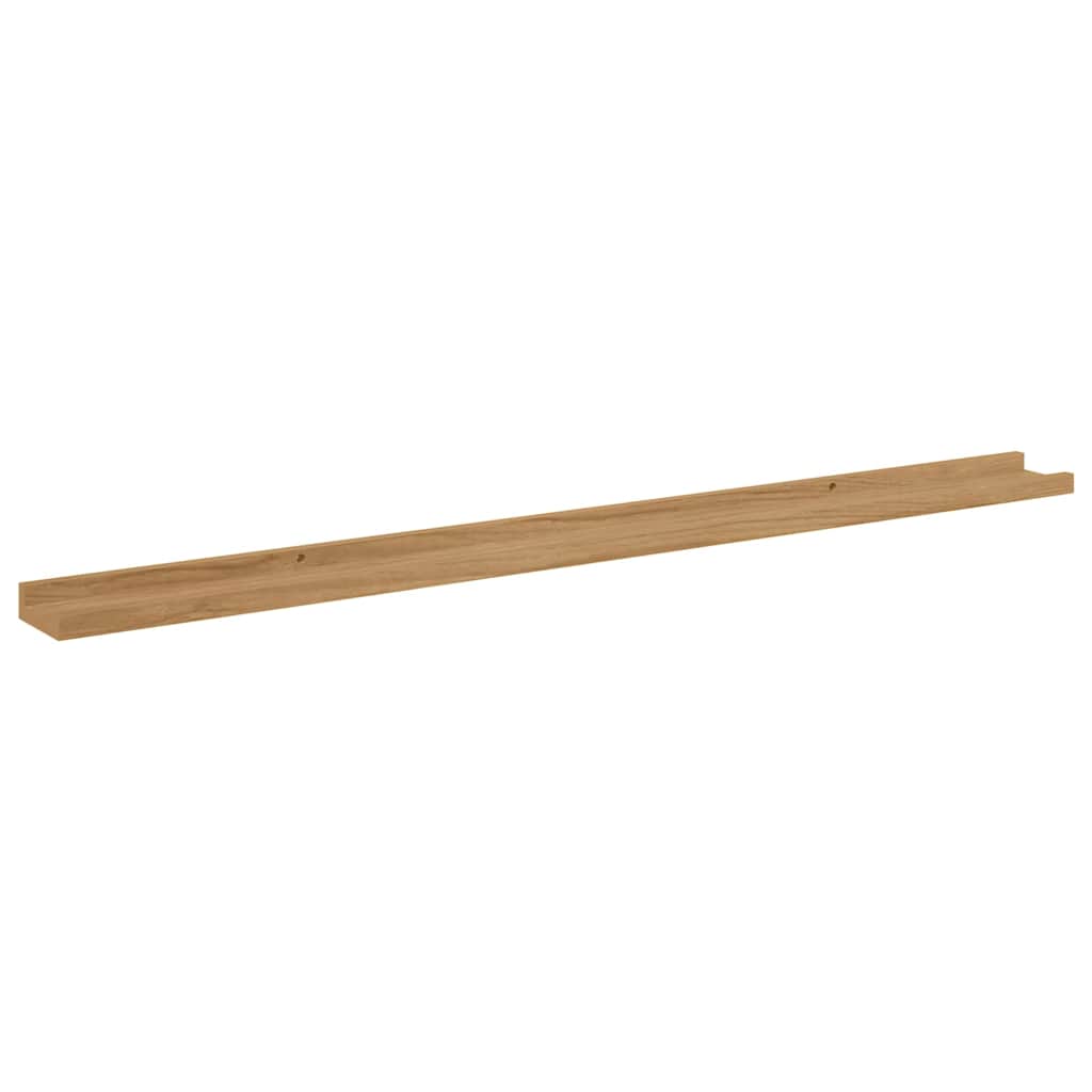 Wall Shelf 2 pcs Brown 115 x 9 x 3 cm Engineered Wood