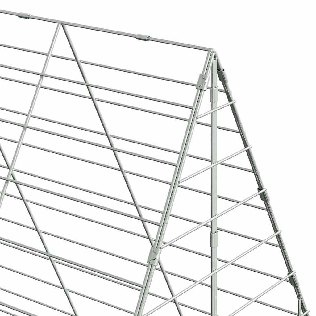 Rabbit Cage Silver 100 x 100 x 210 cm Galvanised Steel