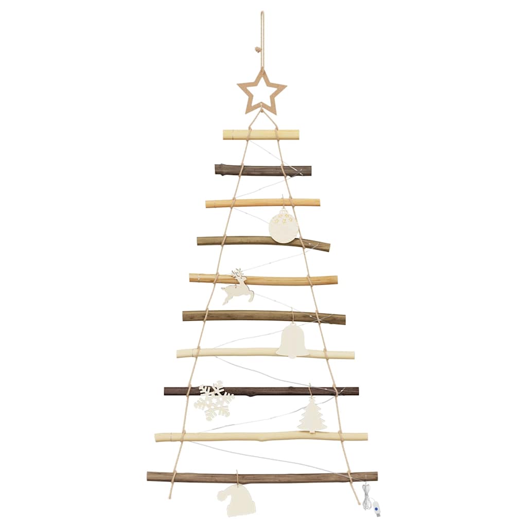 Christmas Tree Natural 90 cm Solid Ash Wood