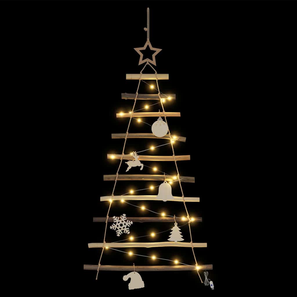 Christmas Tree Natural 90 cm Solid Ash Wood