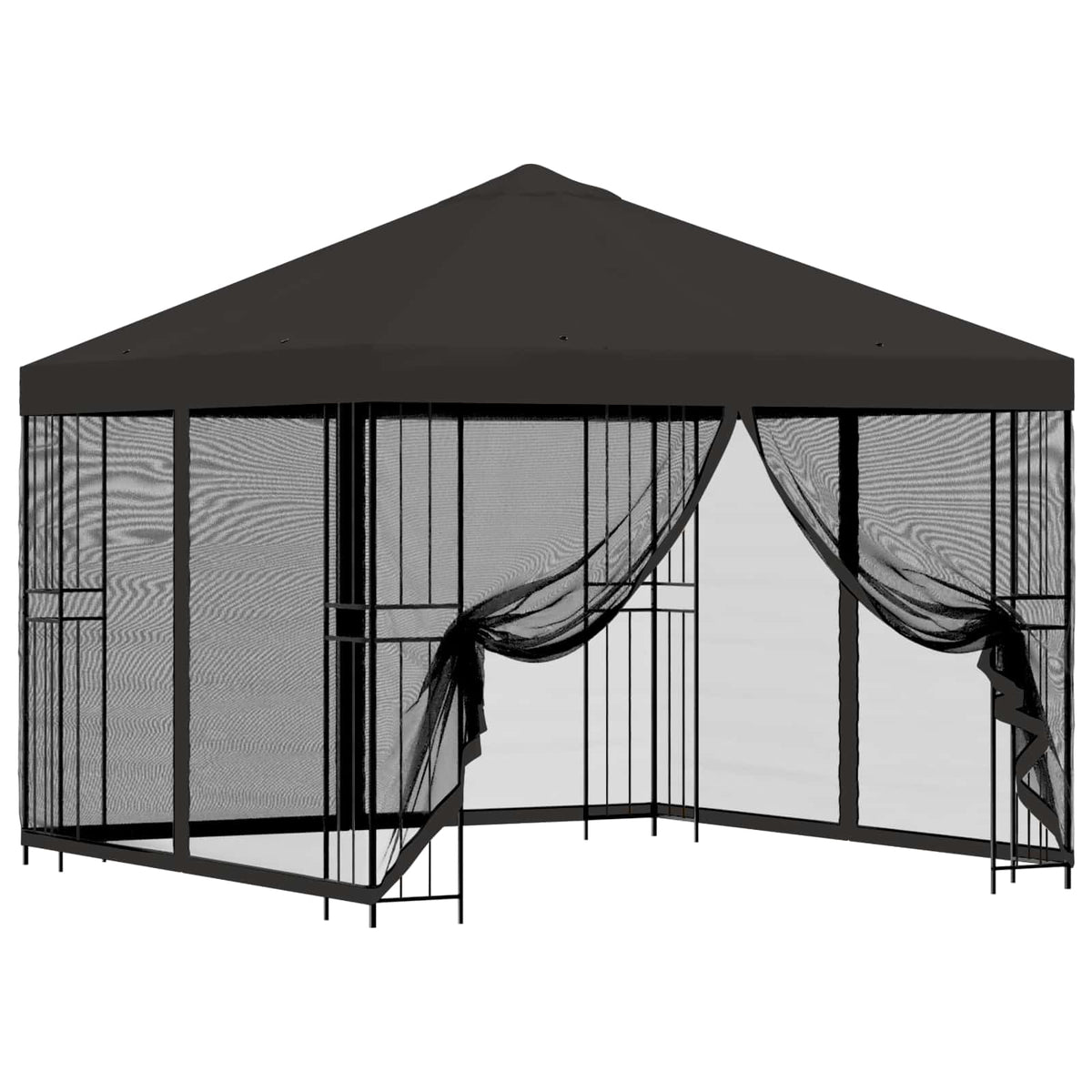 Garden Gazebo with Sidewalls 3 x 3 m Anthracite