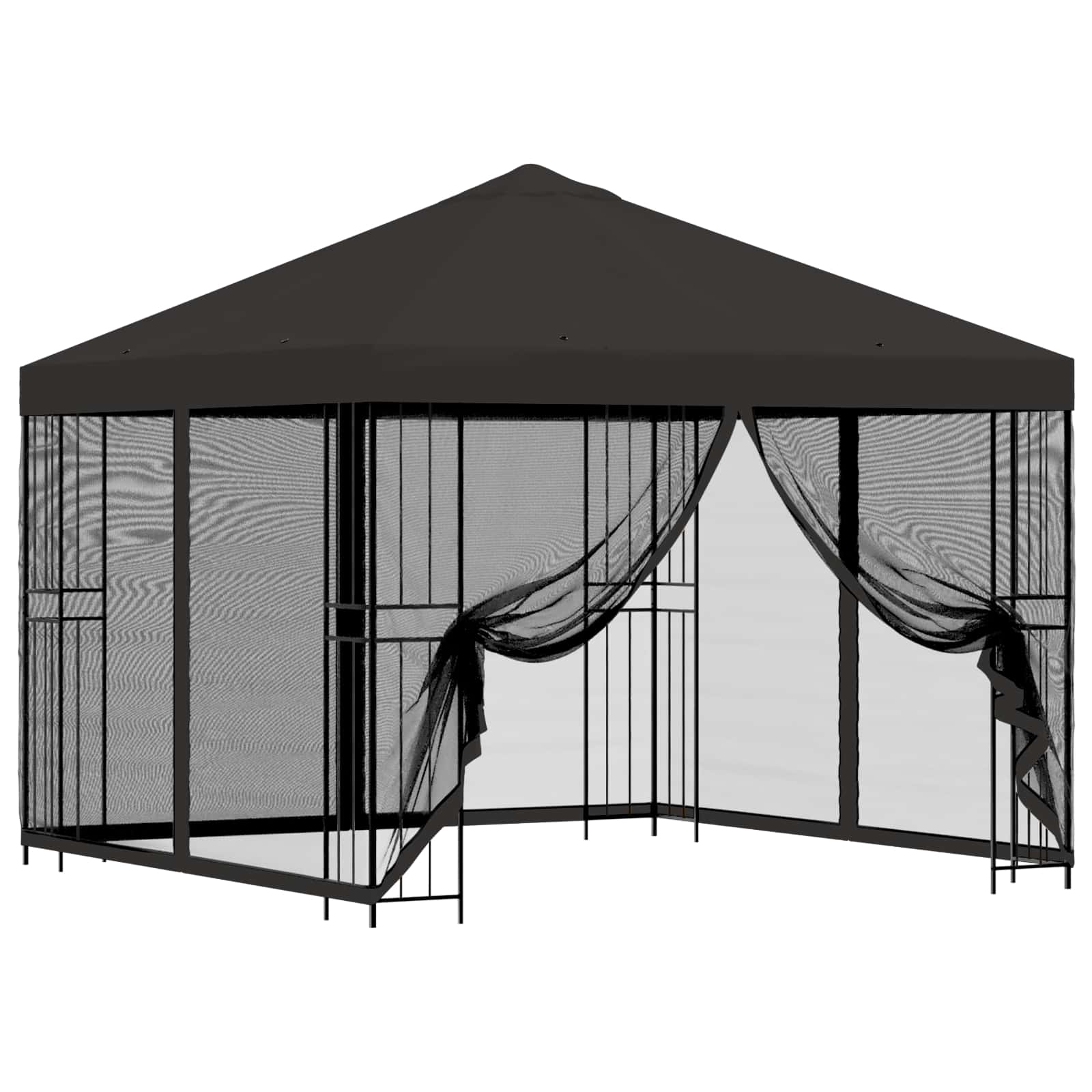 Garden Gazebo with Sidewalls 3 x 3 m Anthracite