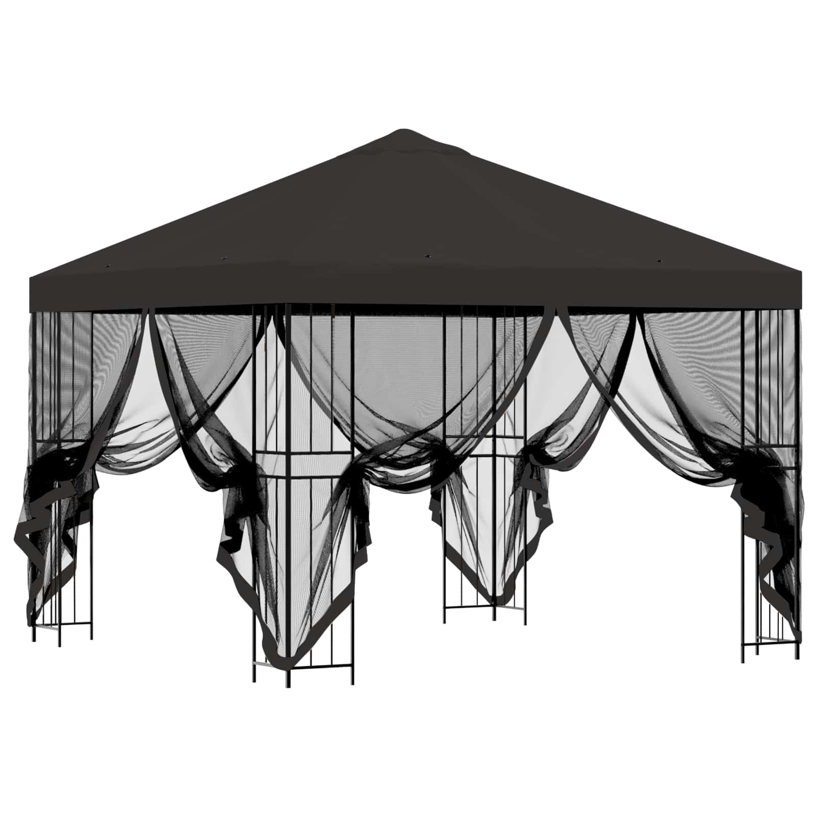 Garden Gazebo with Sidewalls 3 x 3 m Anthracite