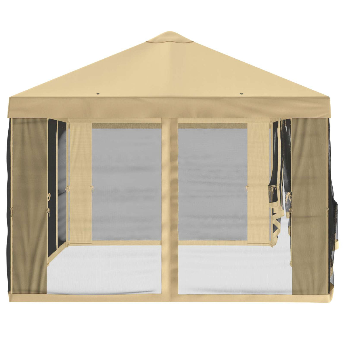 Gazebo Cover with Sidewalls 6 x 3 m Cream Polyester 190