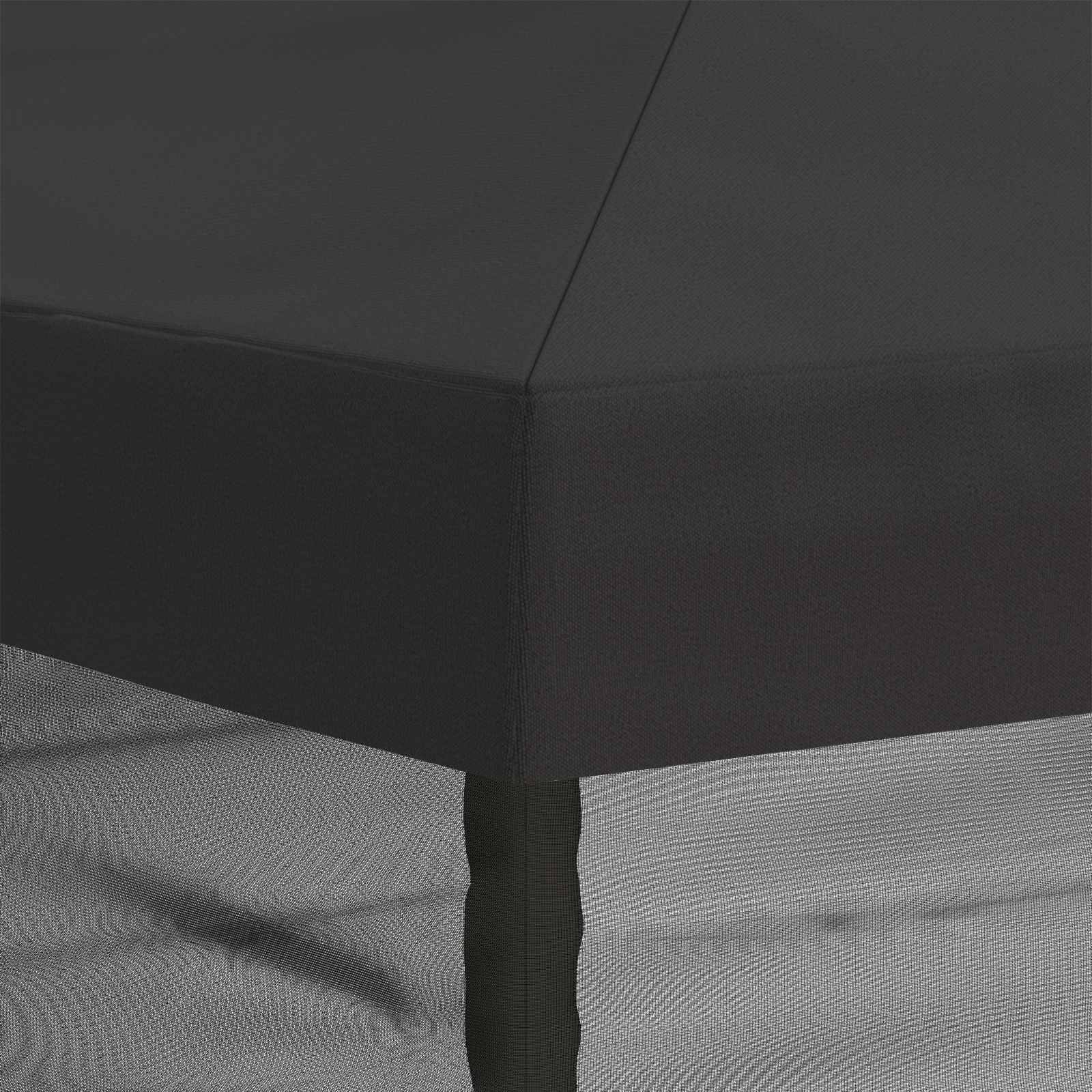 Gazebo Cover with Sidewalls 6 x 3 m Anthracite Polyester 190