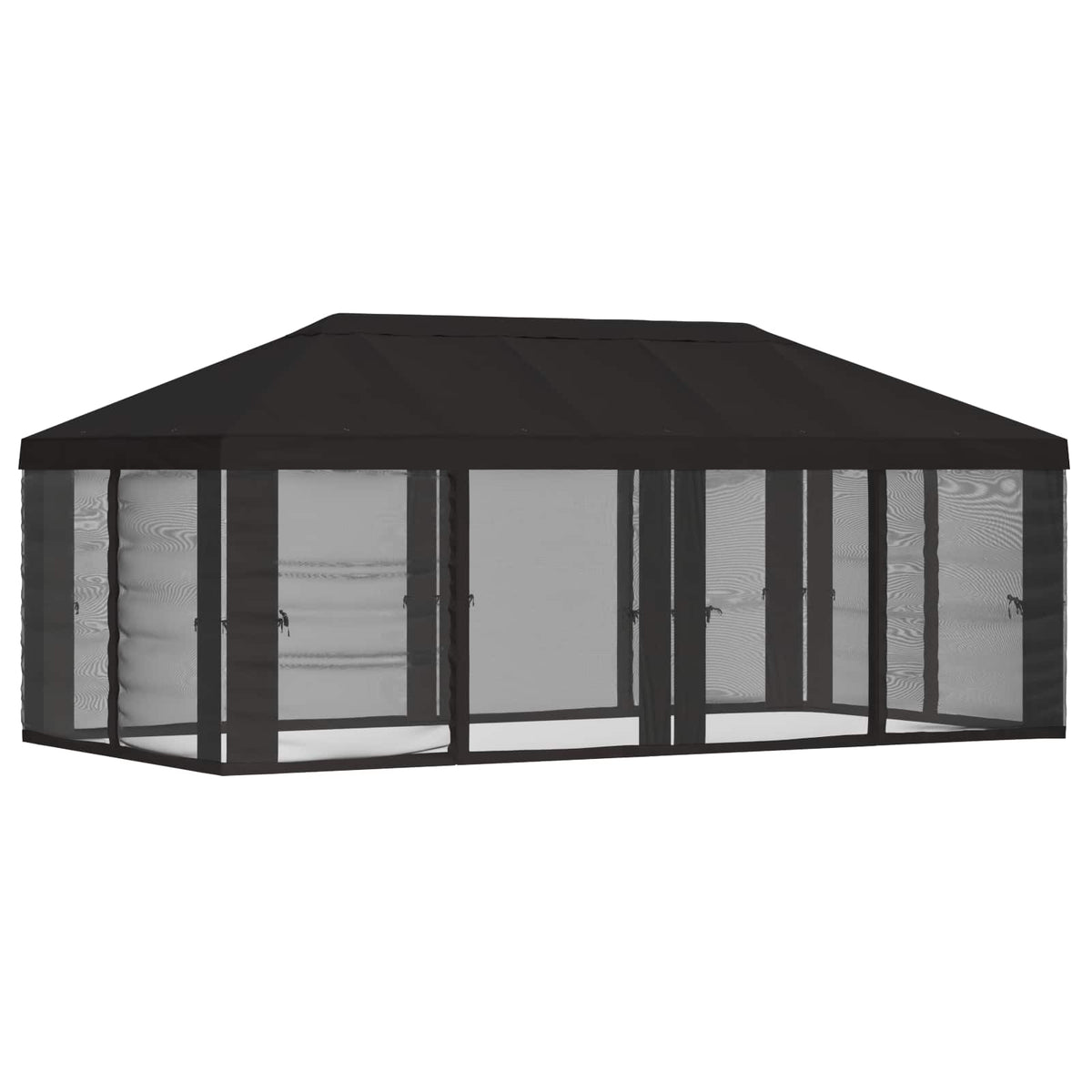 Gazebo Cover with Sidewalls 6 x 3 m Anthracite Polyester 190