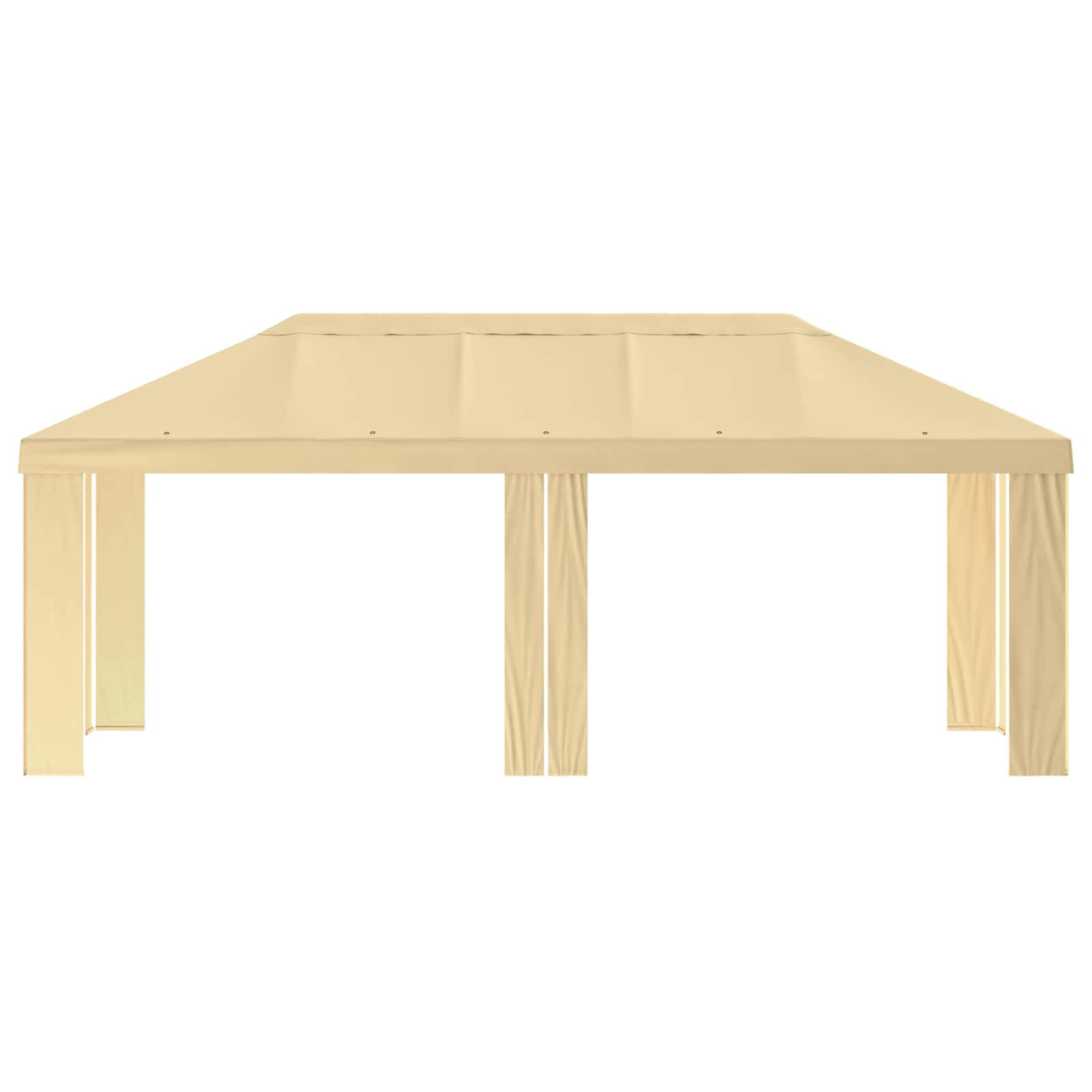 Gazebo Cover 6 x 3 m Cream Polyester 190 gsm
