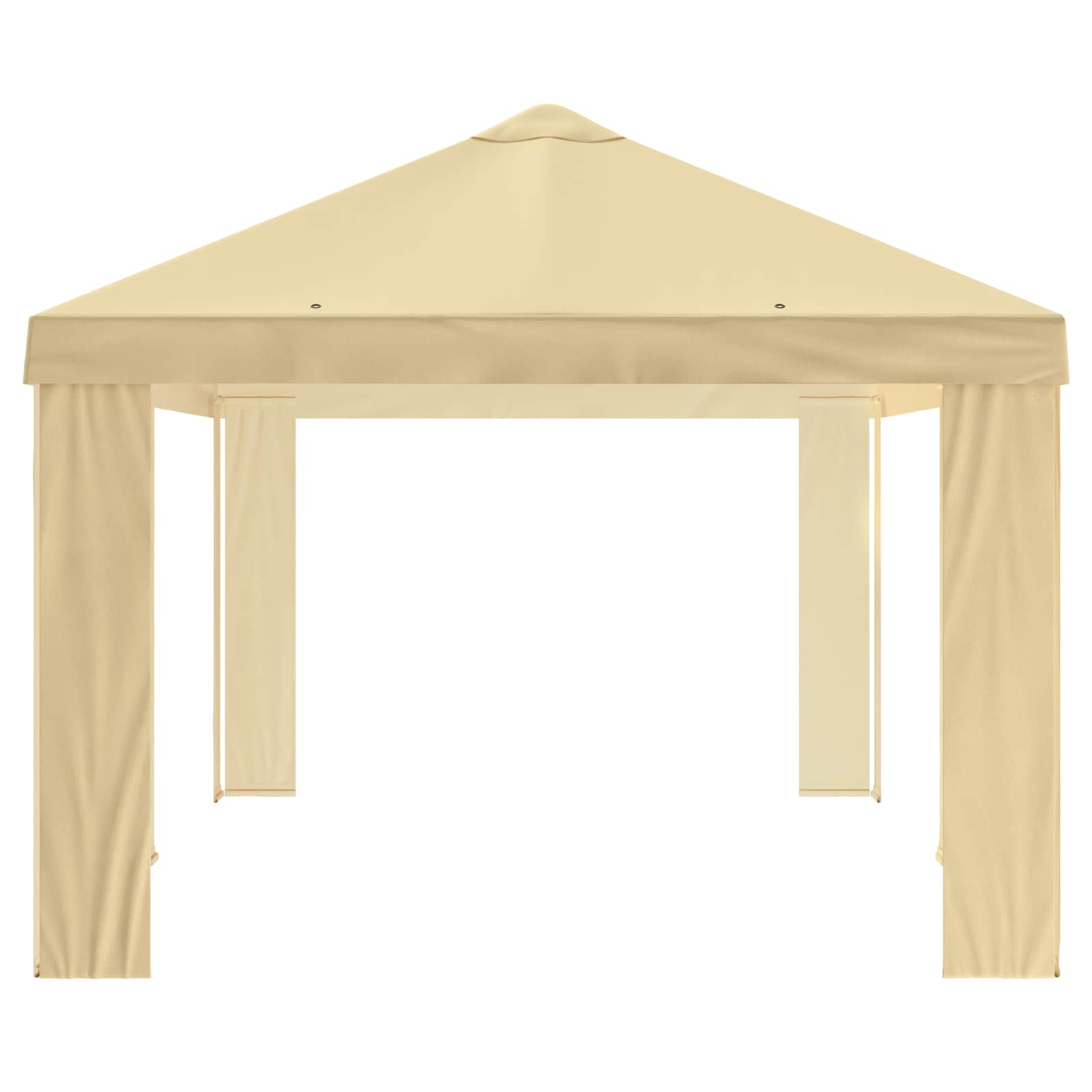 Gazebo Cover 6 x 3 m Cream Polyester 190 gsm