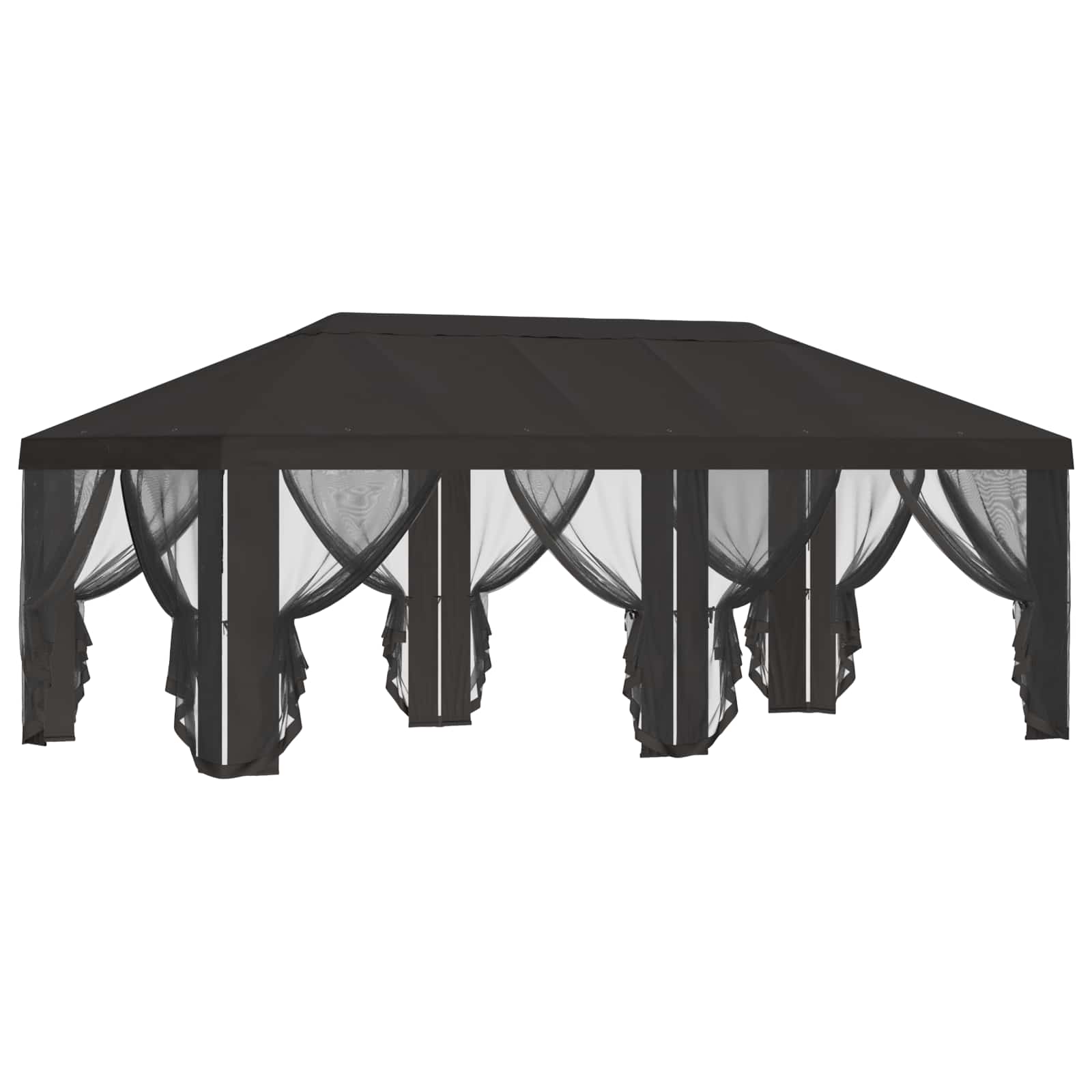 Gazebo Cover with Sidewalls Anthracite 600.5 x 300.5 cm