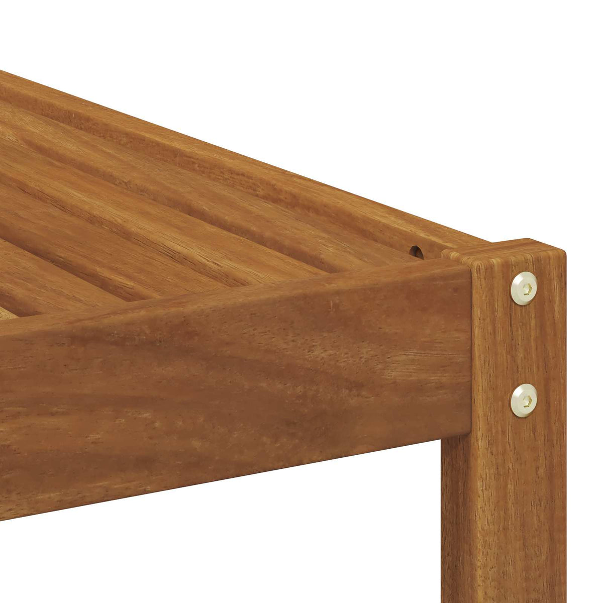Outdoor Table Solid Acacia Wood Natural 59 x 59 x 37 cm