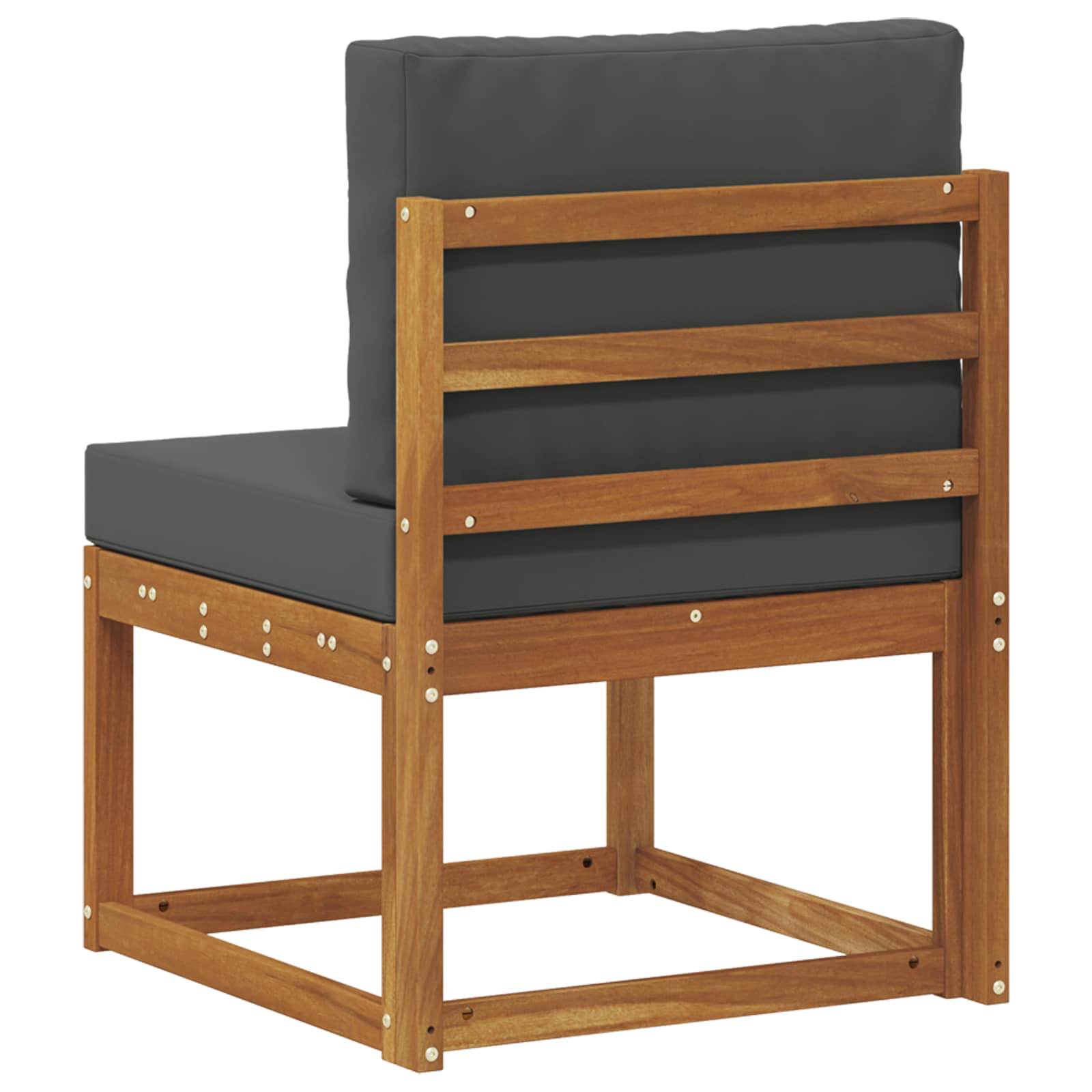 Outdoor Middle Sofa Solid Acacia Wood Natural