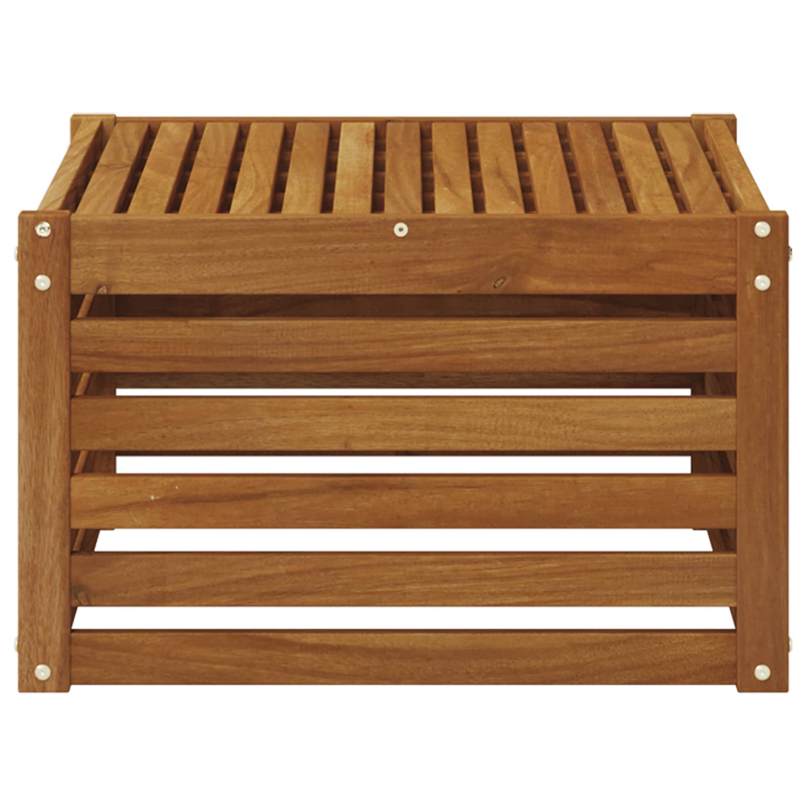 Outdoor Table Solid Acacia Wood Natural 59 x 59 x 37 cm