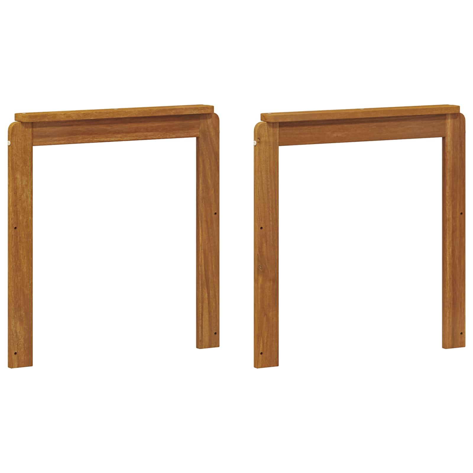 Armrests 2 pcs Brown 59 x 6 x 61 cm Engineered Wood