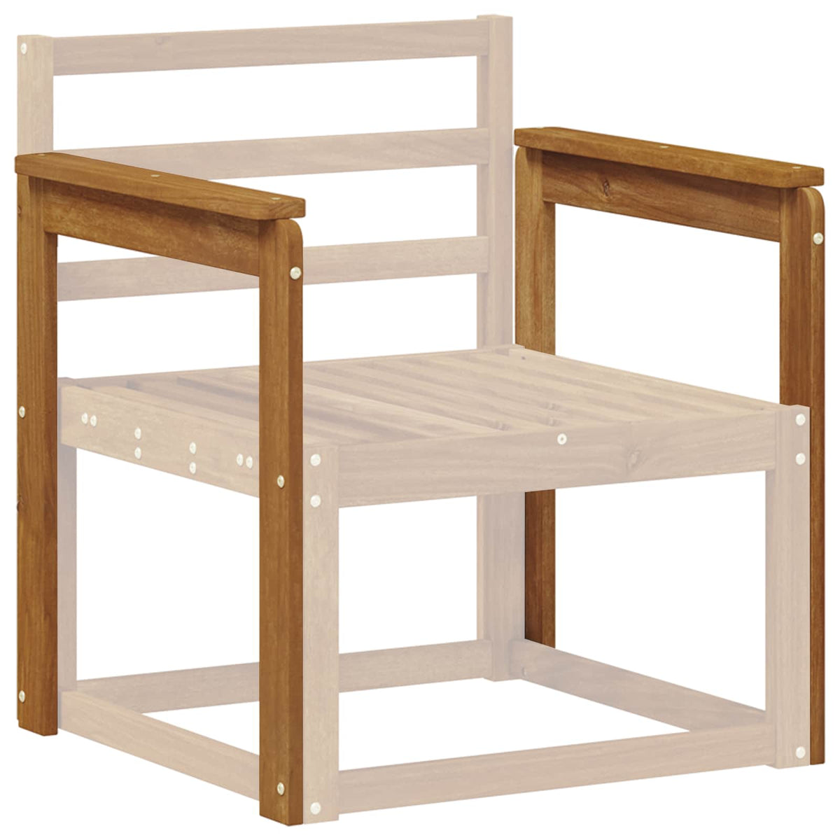 Armrests 2 pcs Brown 59 x 6 x 61 cm Engineered Wood