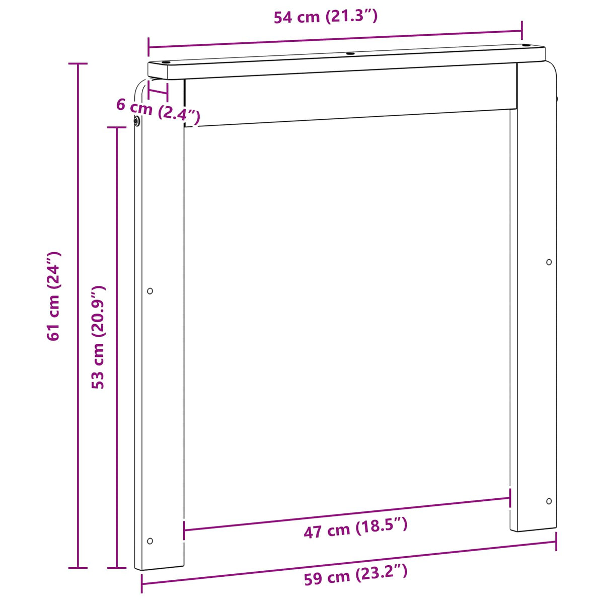 Armrests 2 pcs Brown 59 x 6 x 61 cm Engineered Wood