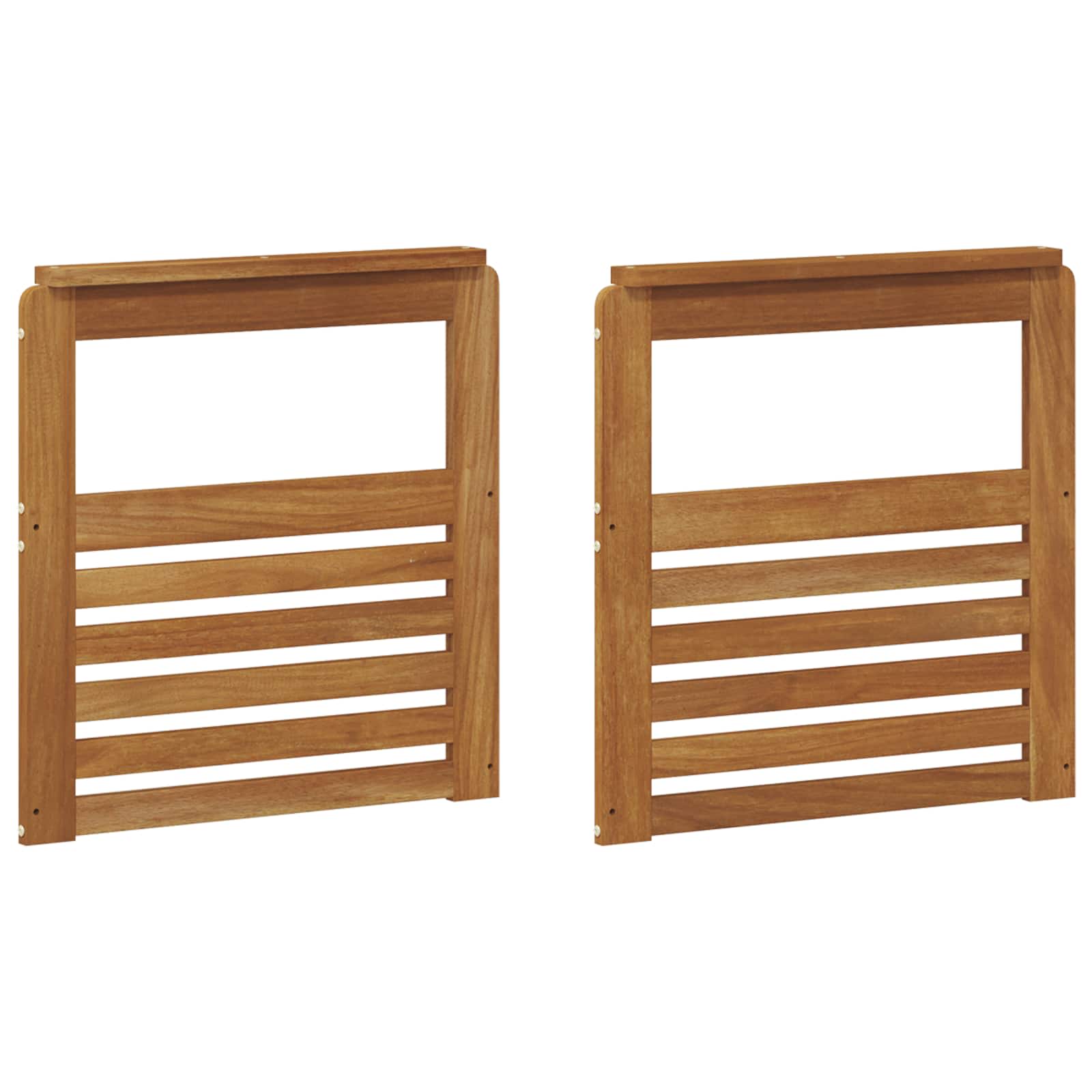 Armrests 2 pcs Brown 59 x 6 x 61 cm Engineered Wood