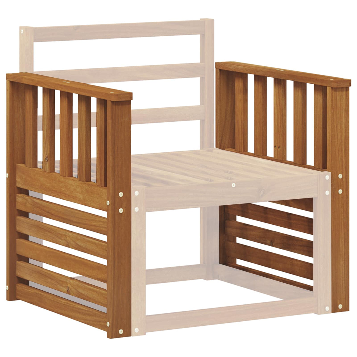 Armrests 2 pcs Brown 60 x 6 x 61 cm Engineered Wood
