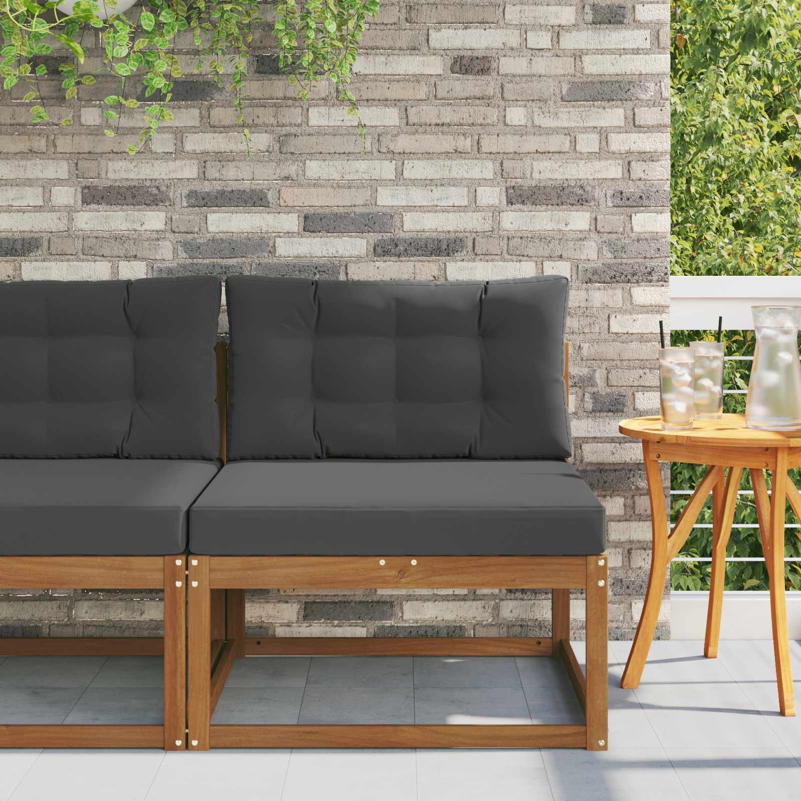 Outdoor Middle Sofa Natural