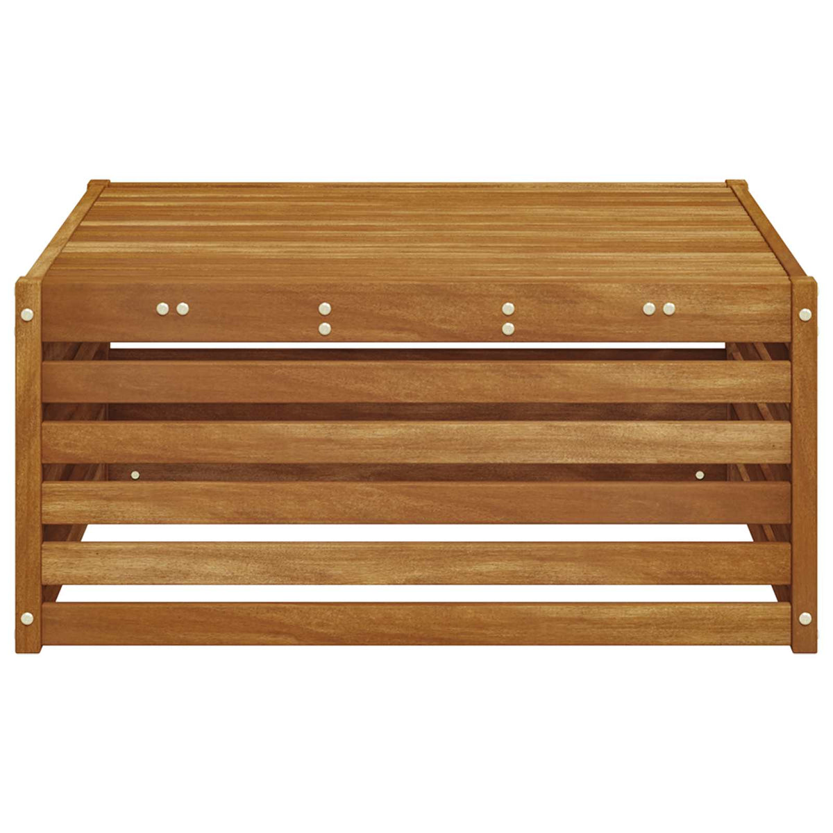 Outdoor Table Solid Acacia Wood Natural 79 x 79 x 37 cm