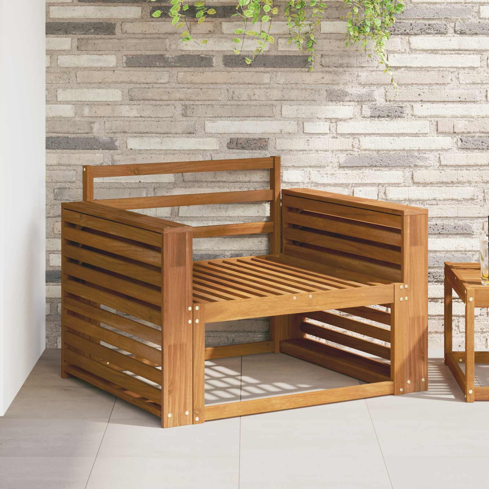 Armrest 2 pcs Natural 78.5 x 10 x 61 cm Solid Acacia Wood