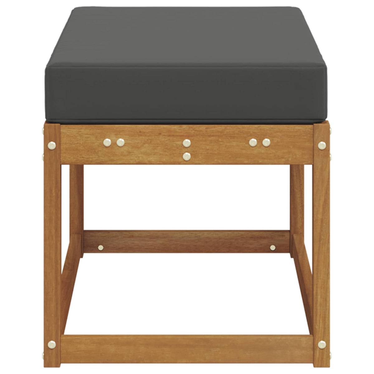 Outdoor Stool Bench Solid Acacia Wood Natural