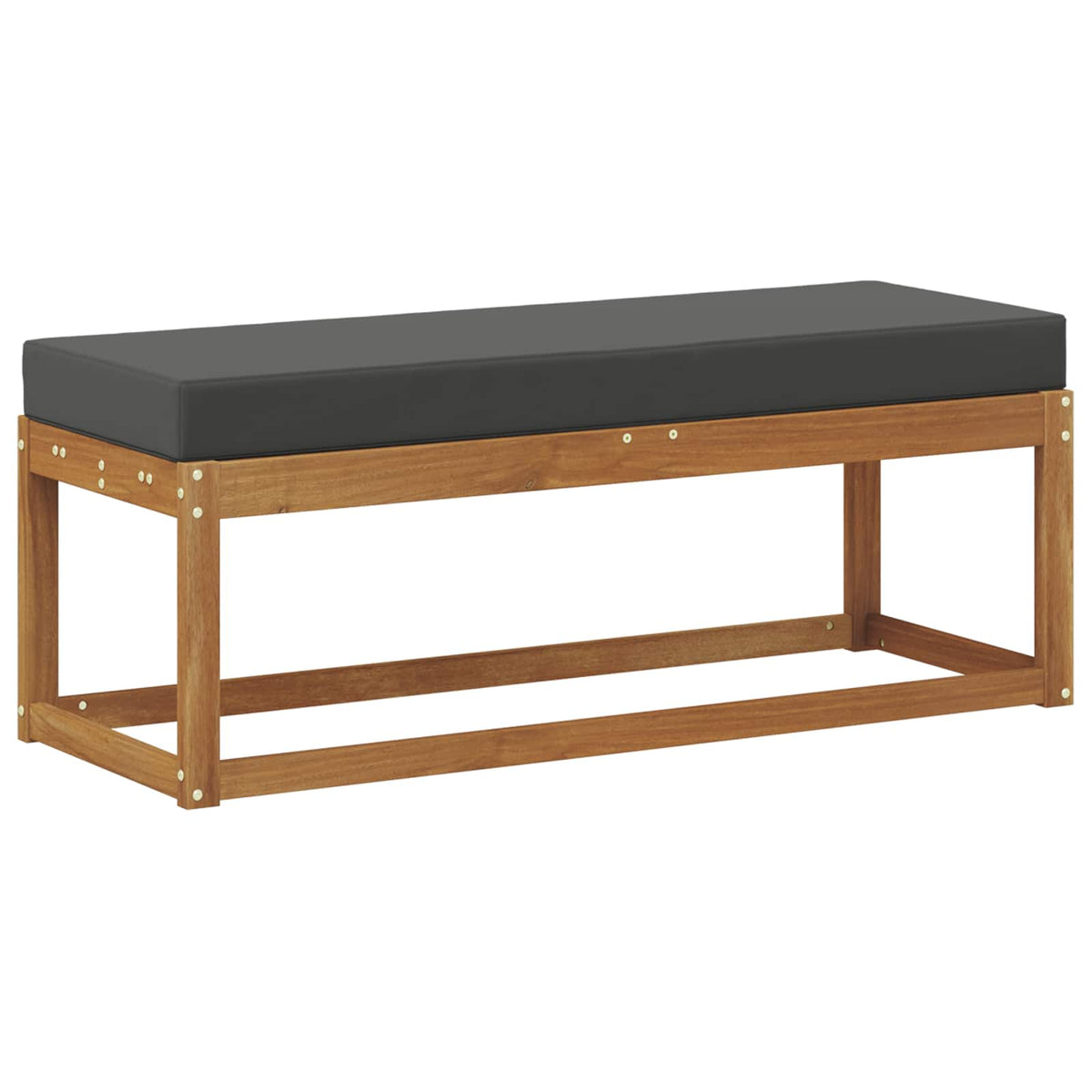 Outdoor Stoolbench Natural and Anthracite 115 x 43 x 45 cm