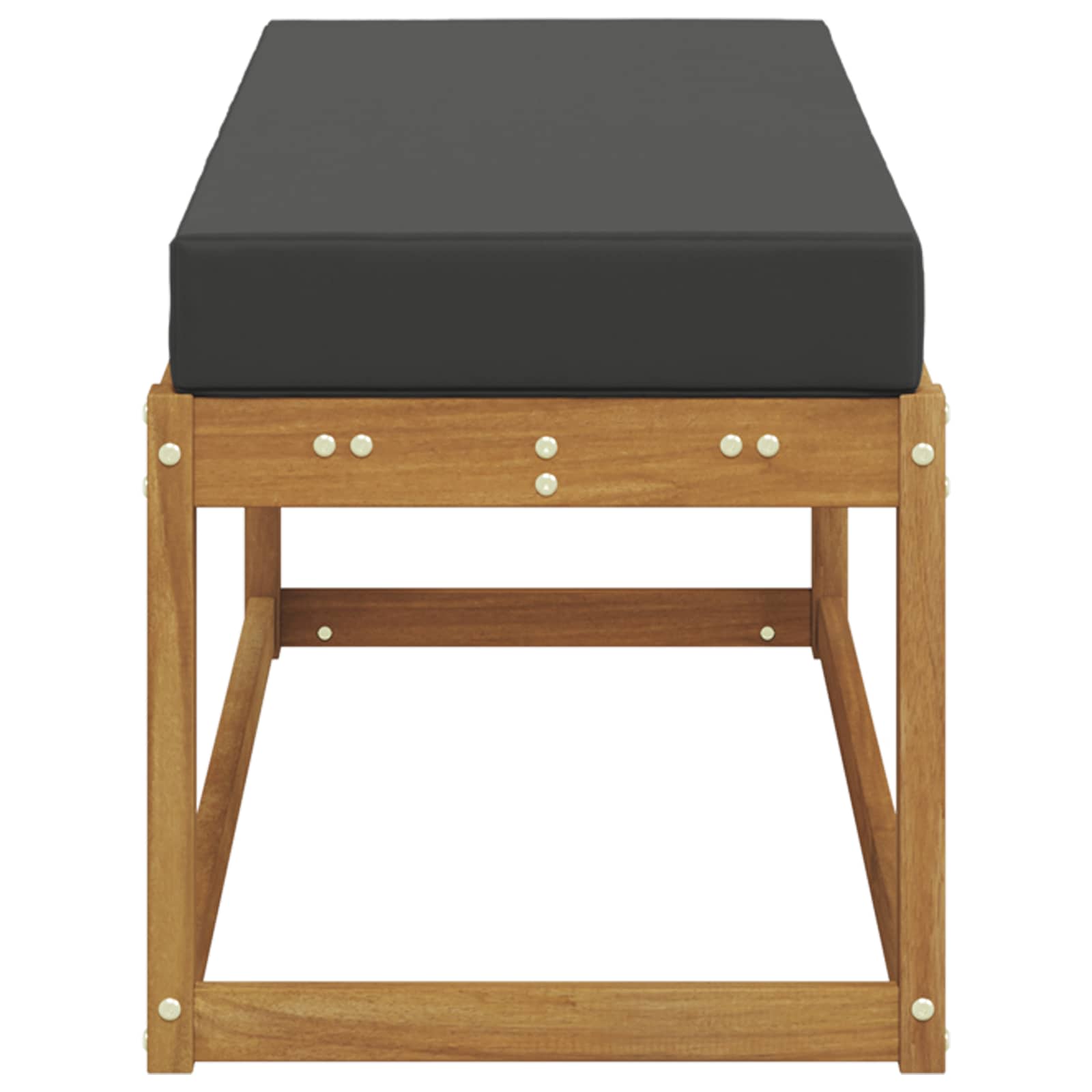 Outdoor Stoolbench Natural and Anthracite 115 x 43 x 45 cm