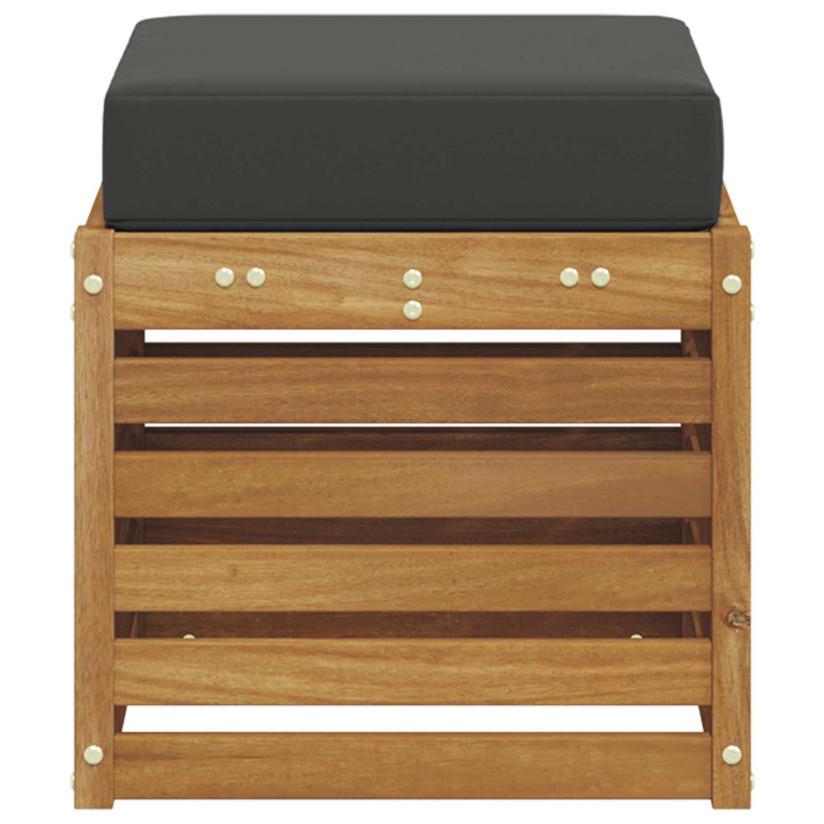 Stoolbench 2 Piece Natural and Anthracite Solid Acacia Wood