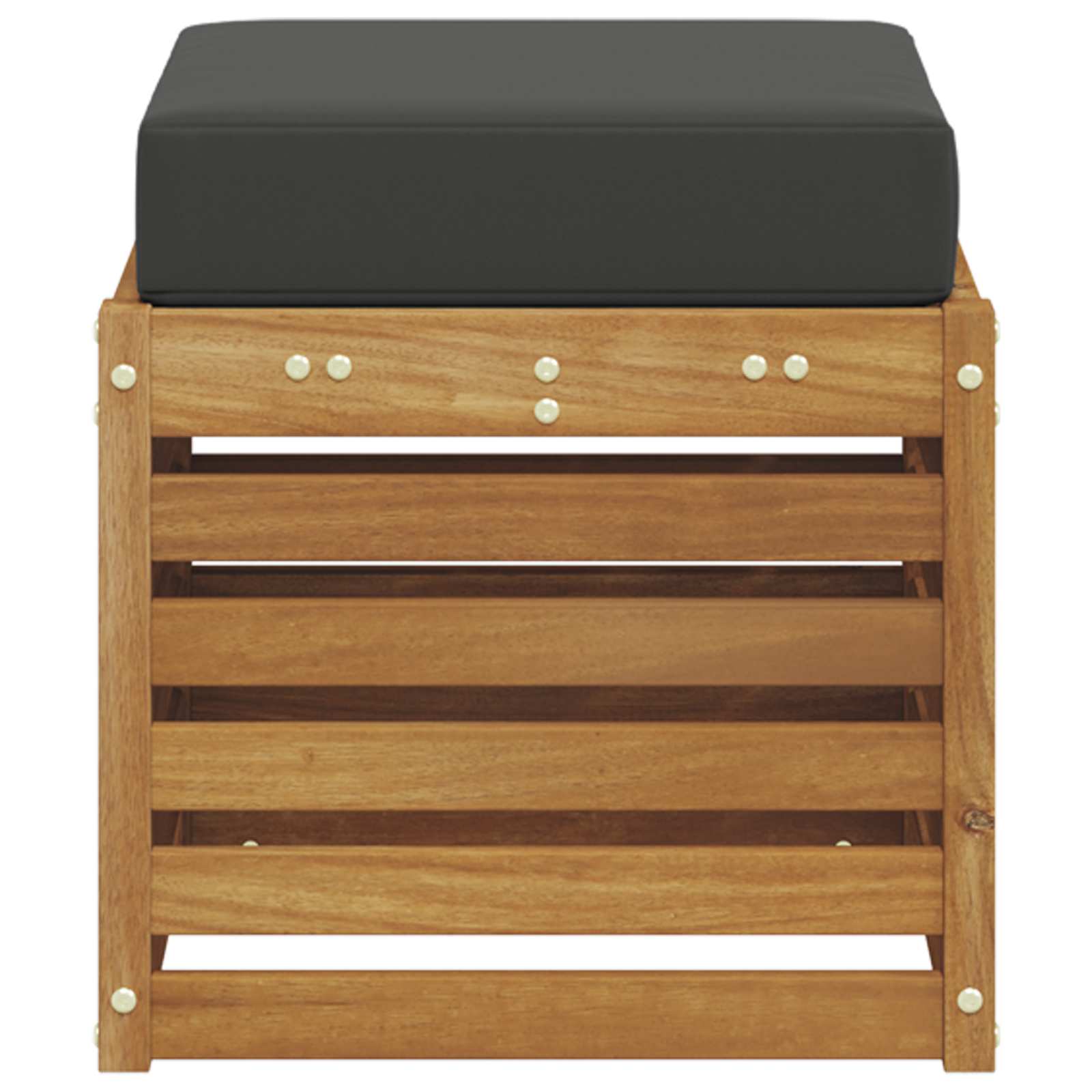 Stoolbench 2 Piece Natural and Anthracite Solid Acacia Wood