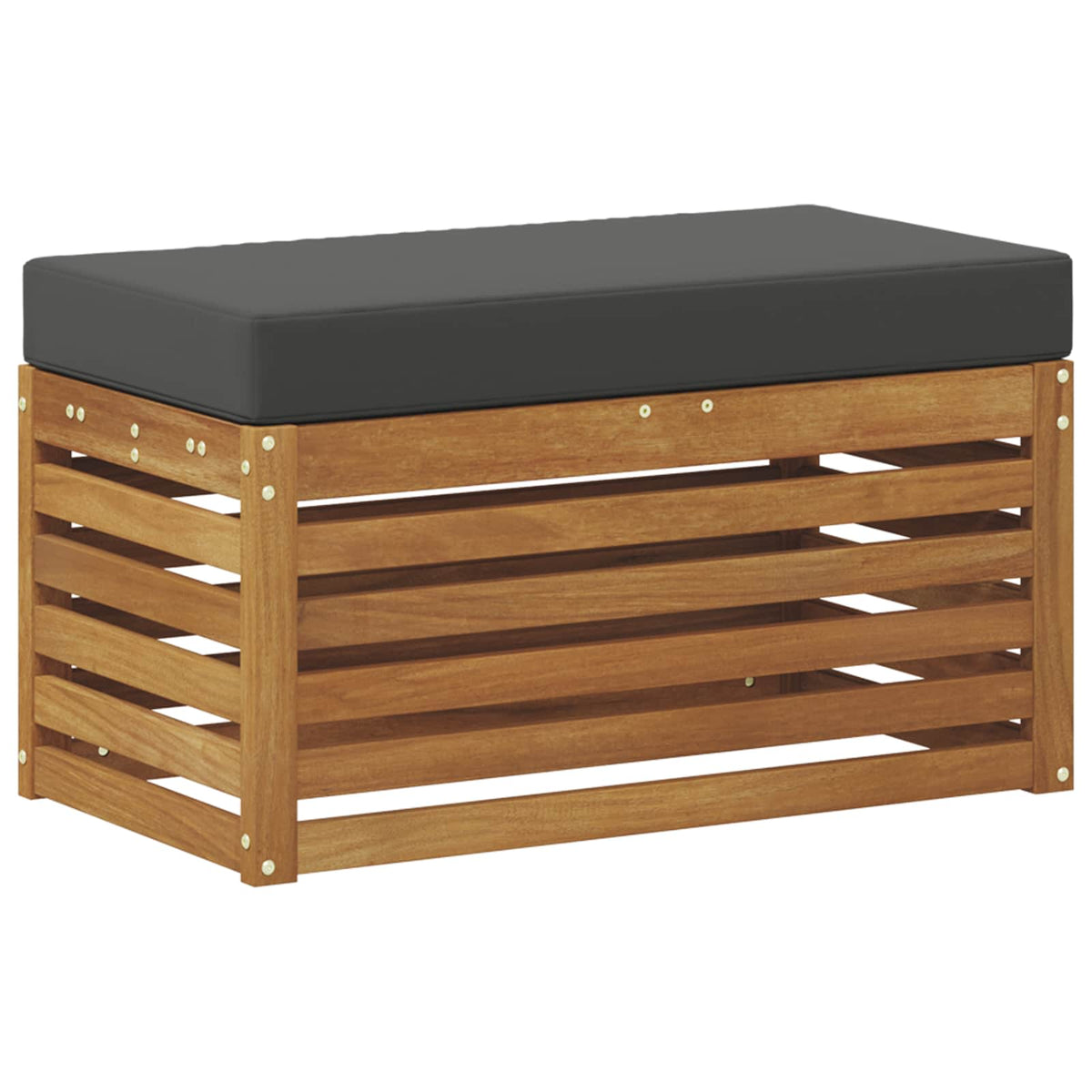 Outdoor Stool Bench Solid Acacia Wood Natural