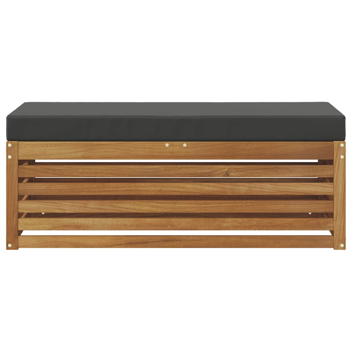 Stool Bench Natural and Anthracite 115 x 43 x 37 cm