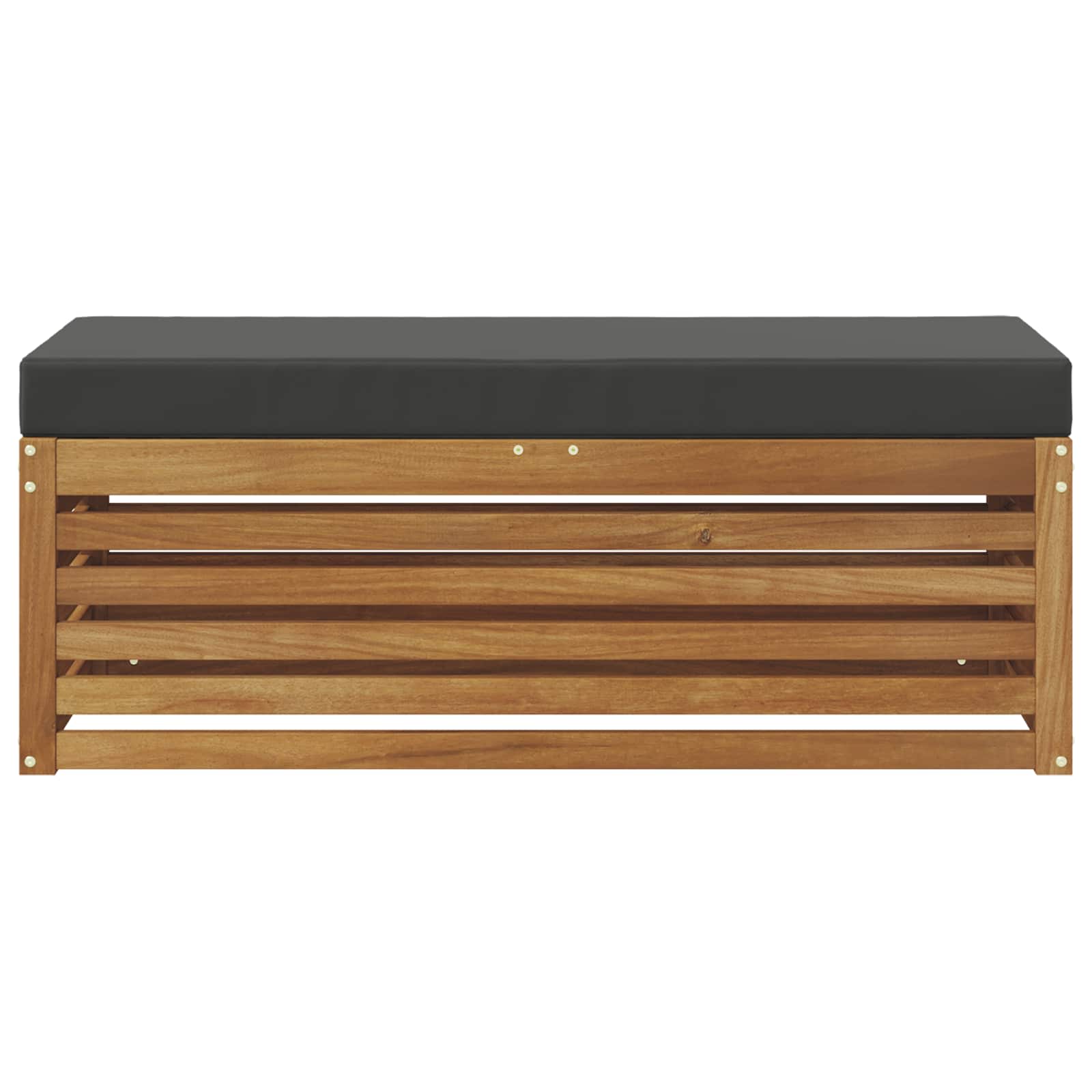 Stool Bench Natural and Anthracite 115 x 43 x 37 cm