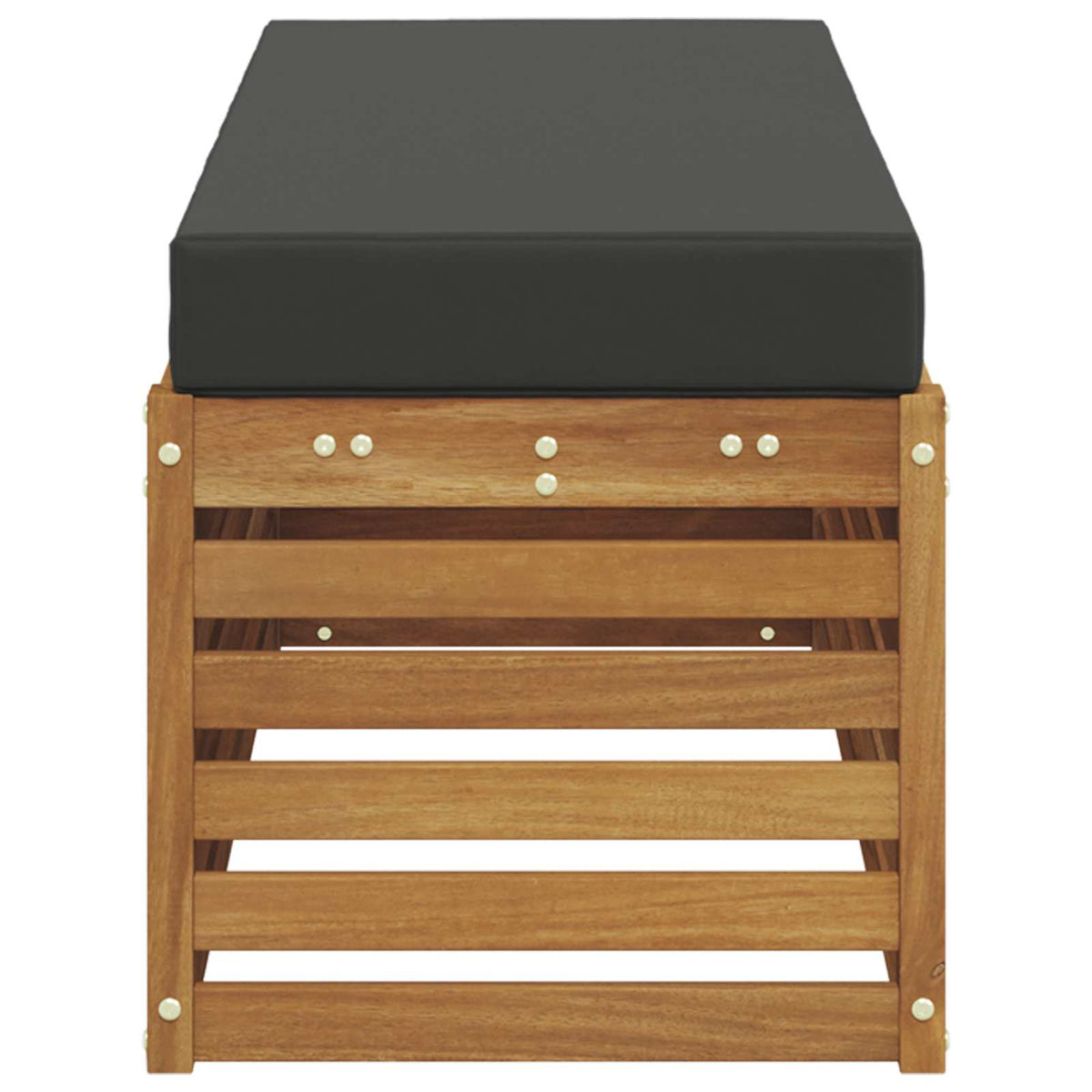 Stool Bench Natural and Anthracite 115 x 43 x 37 cm