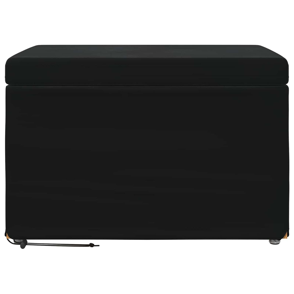 Stool Black 61 x 41 x 40 cm Velvet and Engineered Wood