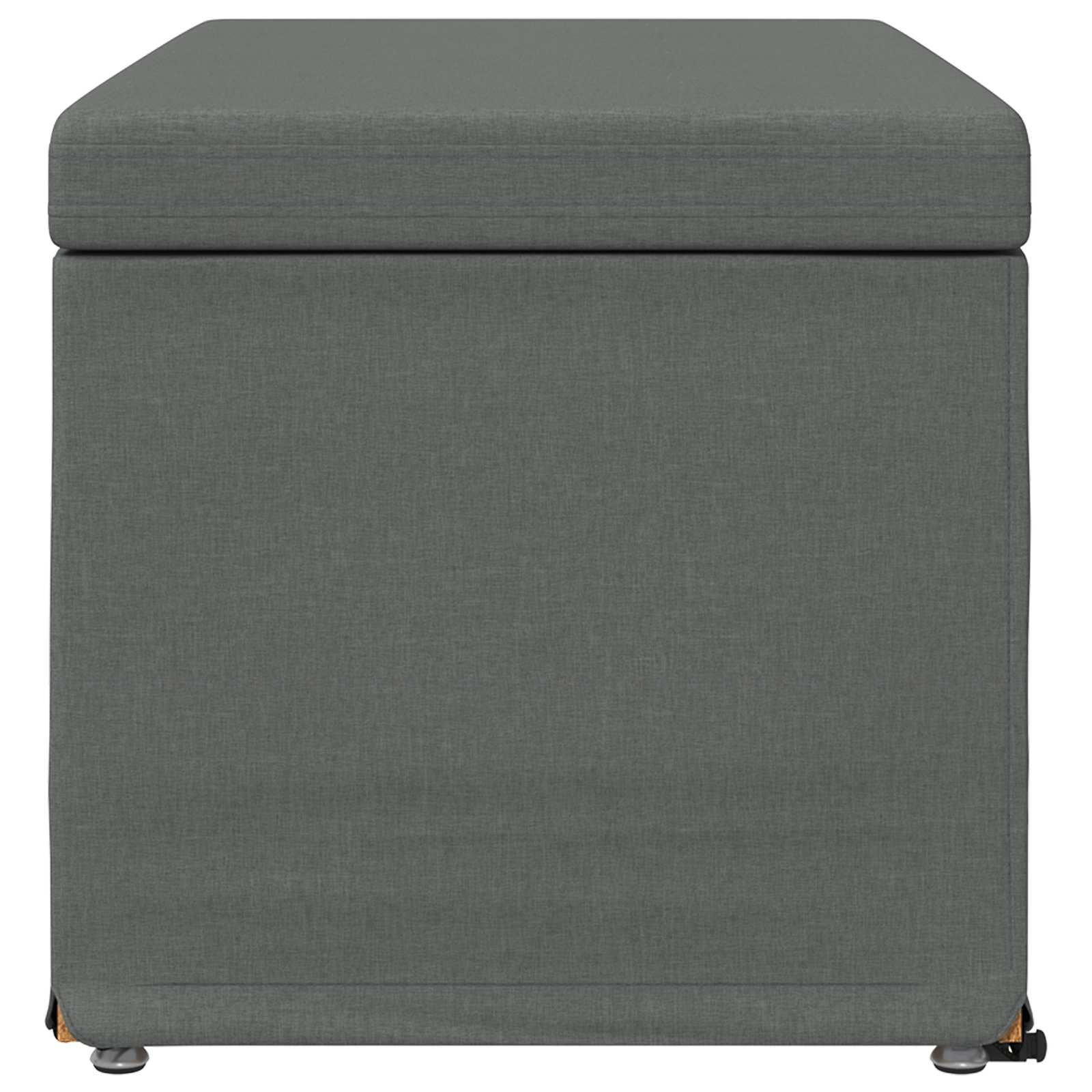 Stool Dark Grey 81 x 41 x 40 cm Fabric and Engineered Wood