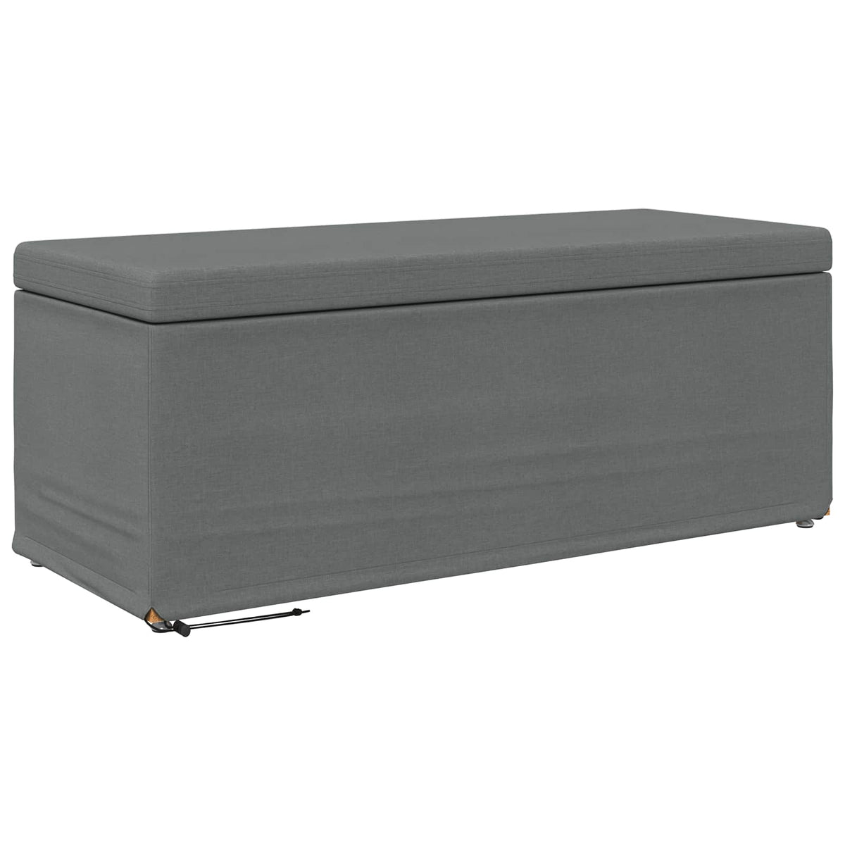 Stool Dark Grey 101 x 41 x 40 cm Fabric and Engineered Wood