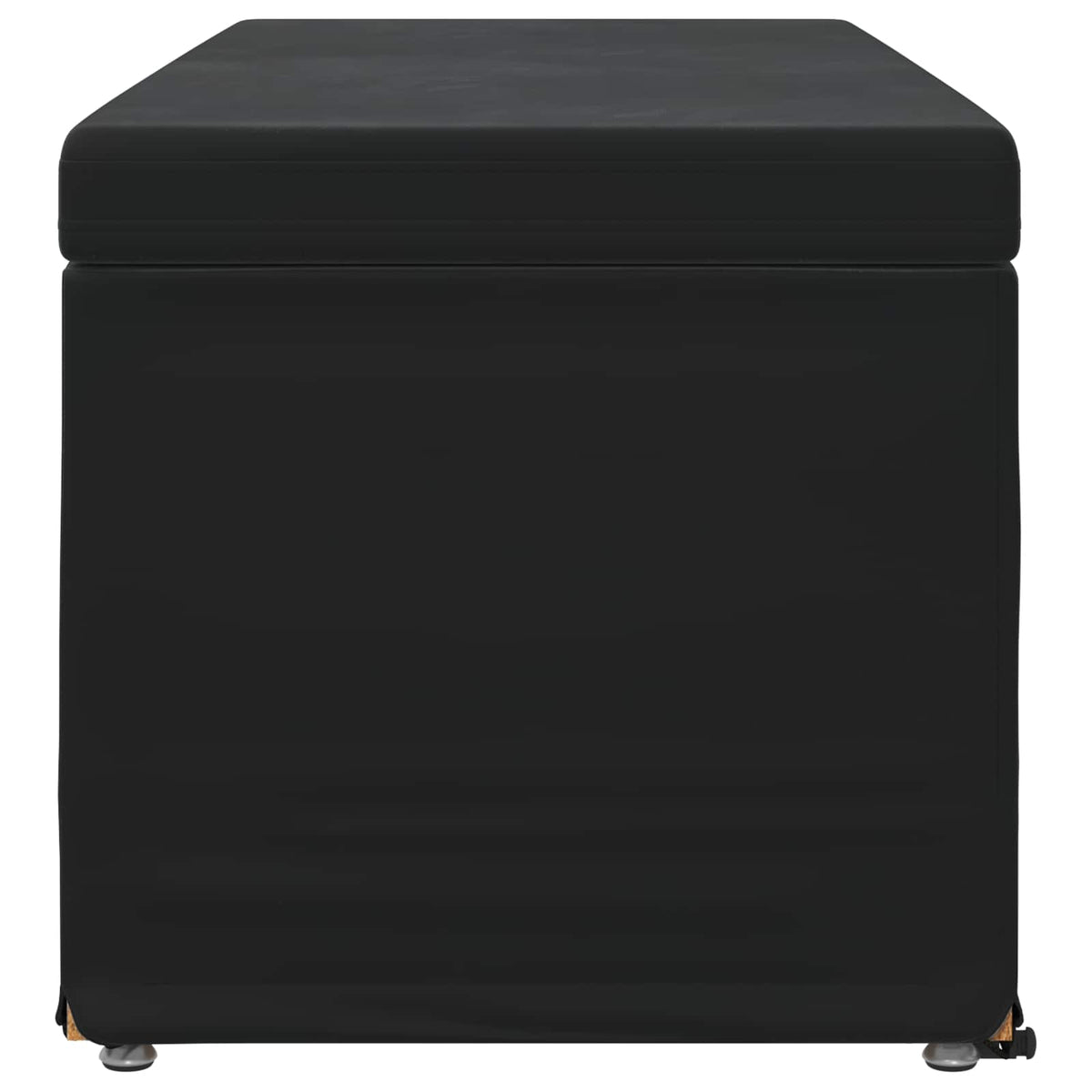 Stool Black 101 x 41 x 40 cm Velvet and Engineered Wood