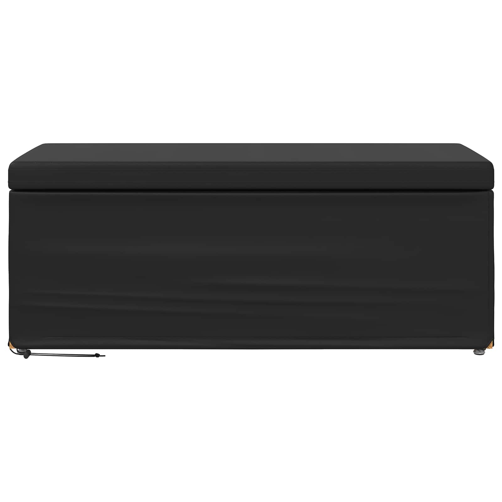 Stool Black 101 x 41 x 40 cm Faux Leather and Engineered Wood