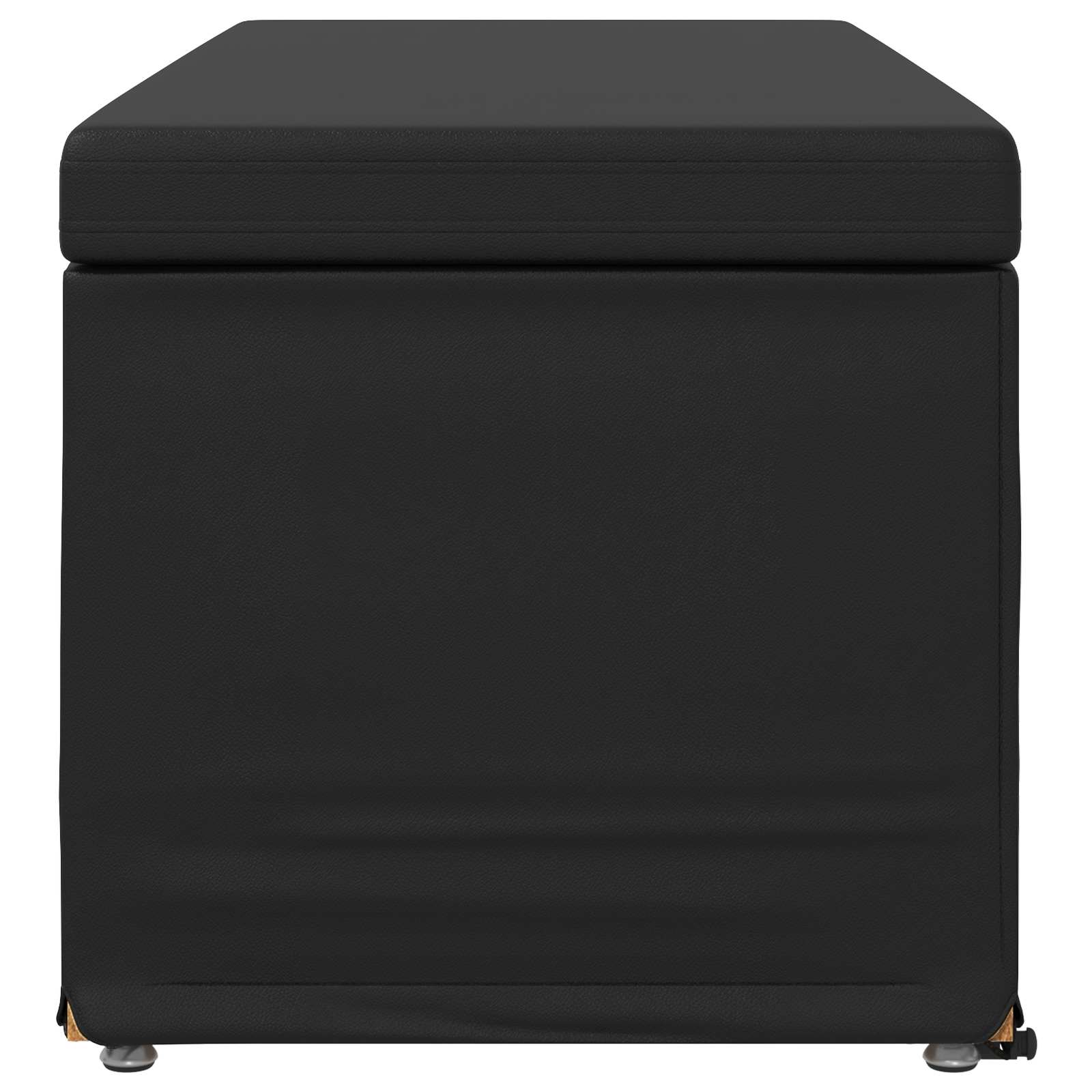Stool Black 101 x 41 x 40 cm Faux Leather and Engineered Wood