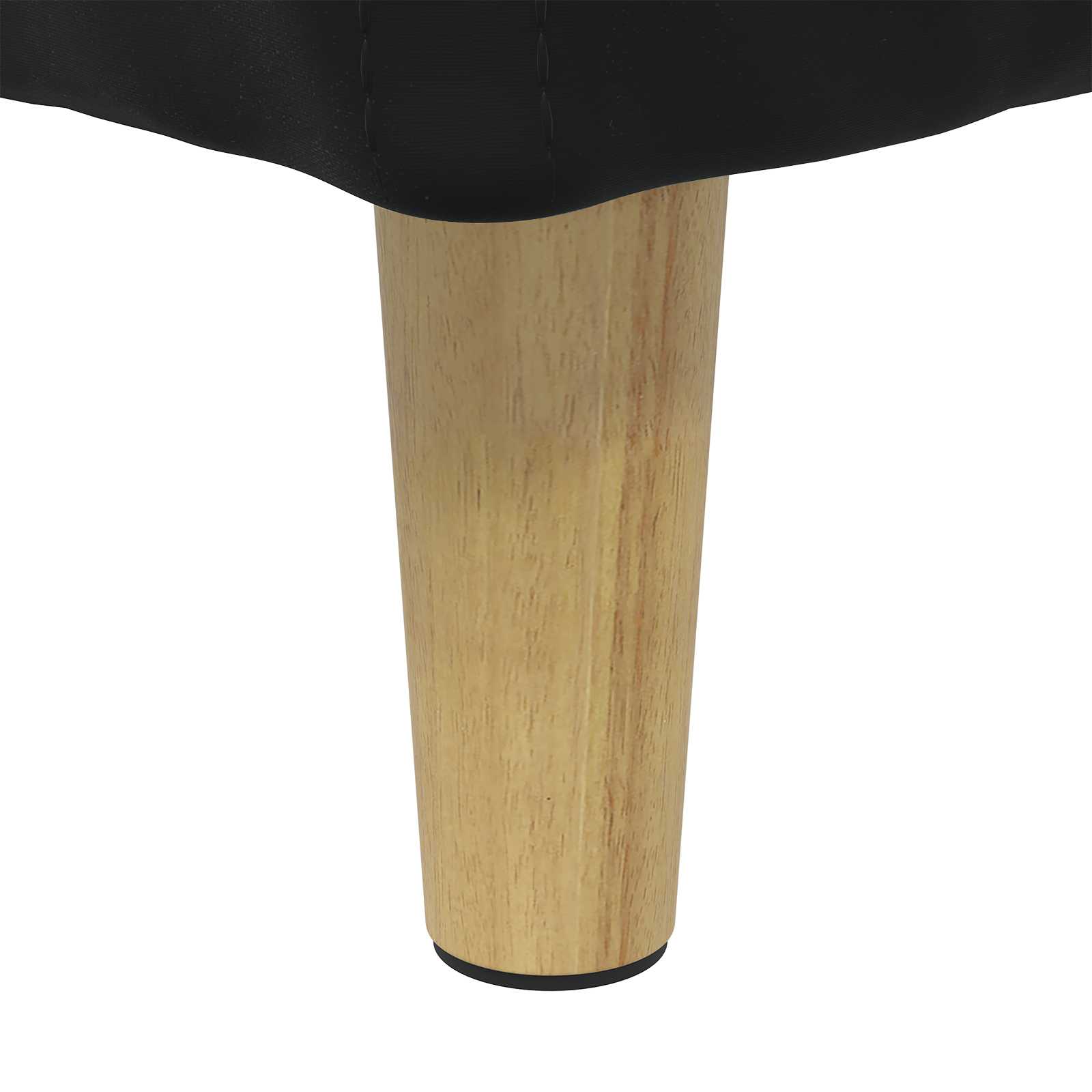 Storage Ottoman with Cushion Black 60 x 60 x 45 cm Velvet
