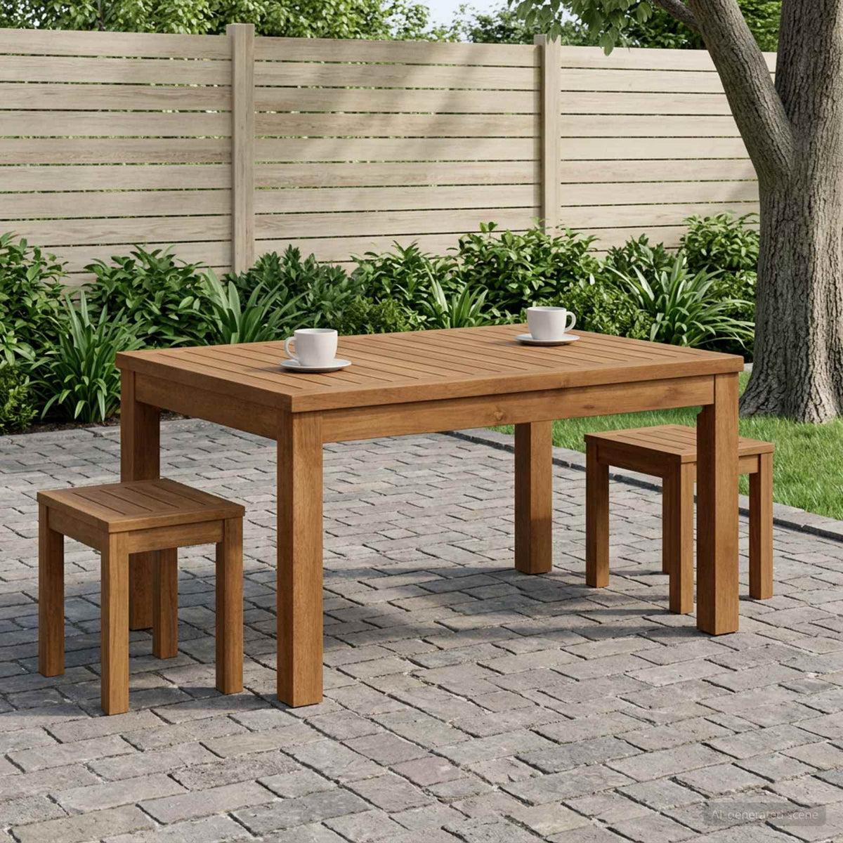 Coffee Table Natural 50 x 68.5 x 36 cm Solid Acacia Wood