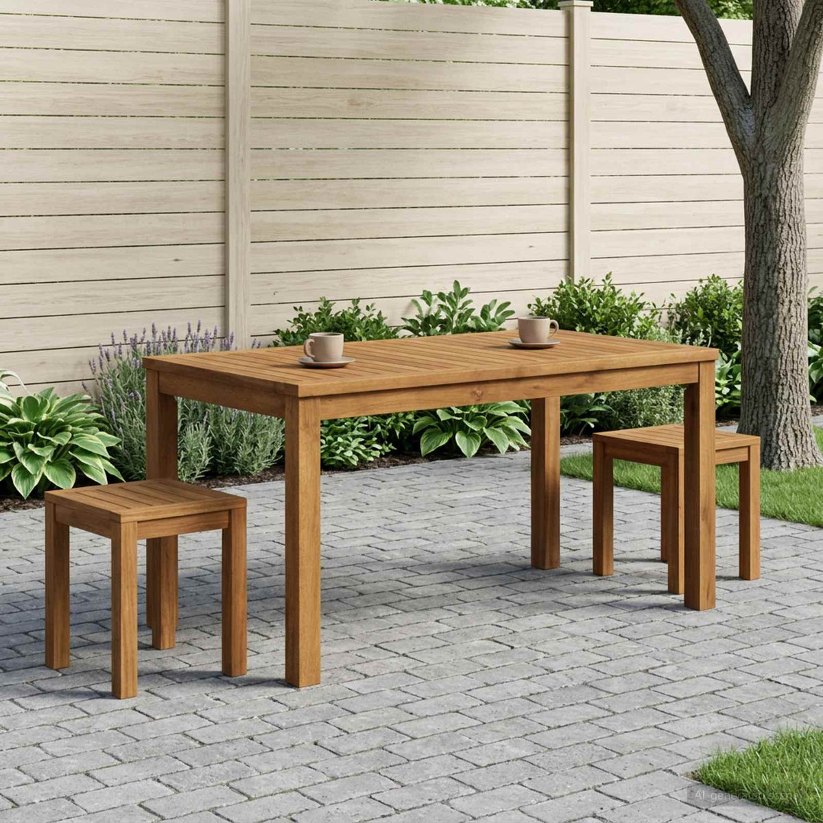 Coffee Table Natural 50 x 100.5 x 45 cm Solid Acacia Wood