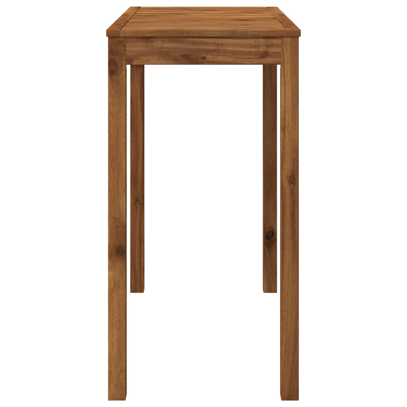 Garden Bar Table Natural 108.5 x 55 x 105 cm Solid Acacia Wood