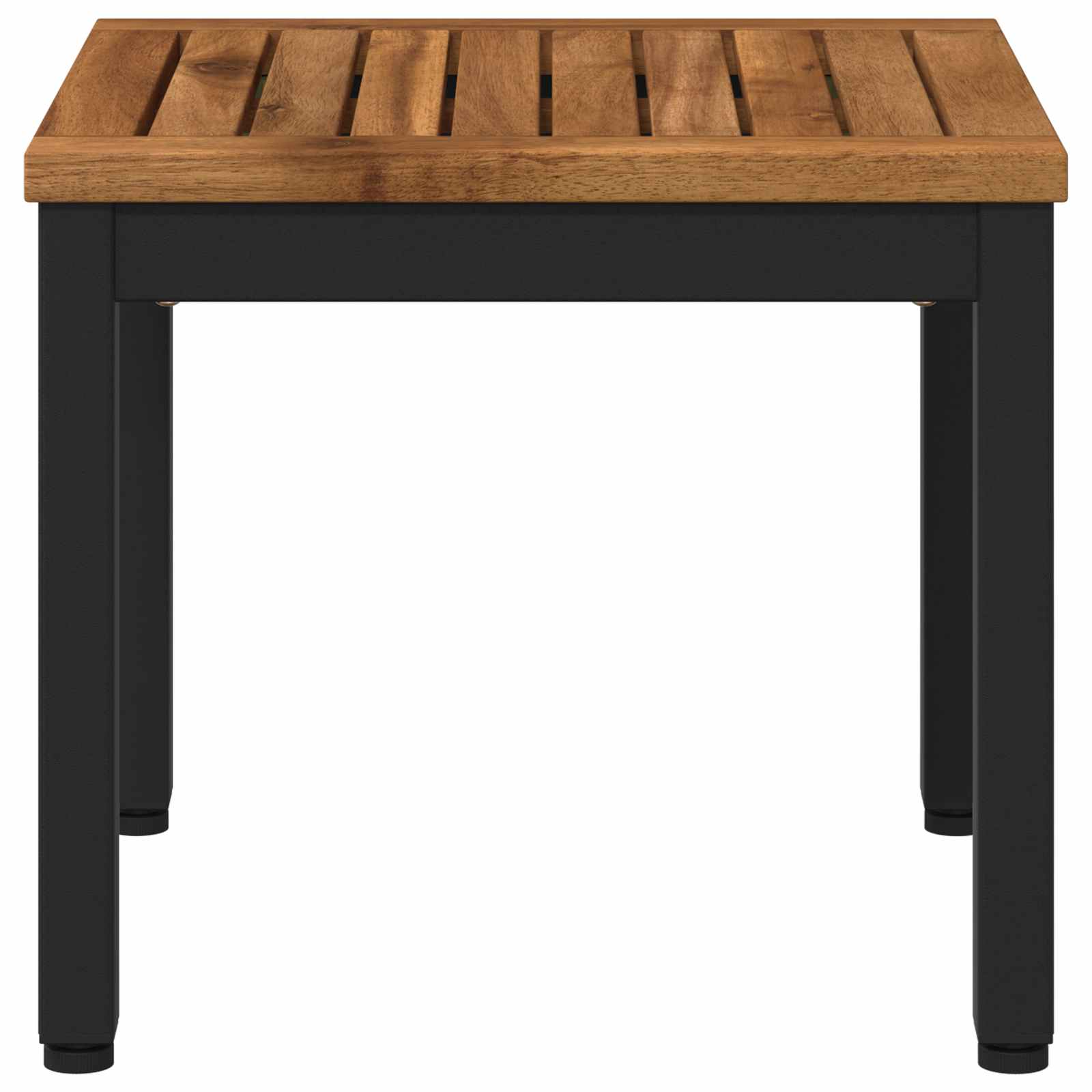 Coffee Table Natural and Black 40 x 40.5 x 36 cm