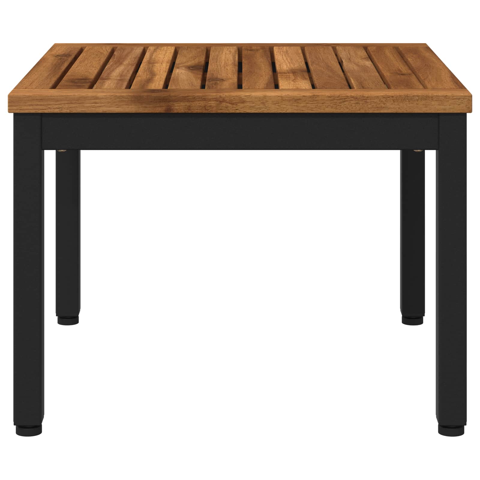 Coffee Table Natural and Black 50 x 48.5 x 36 cm