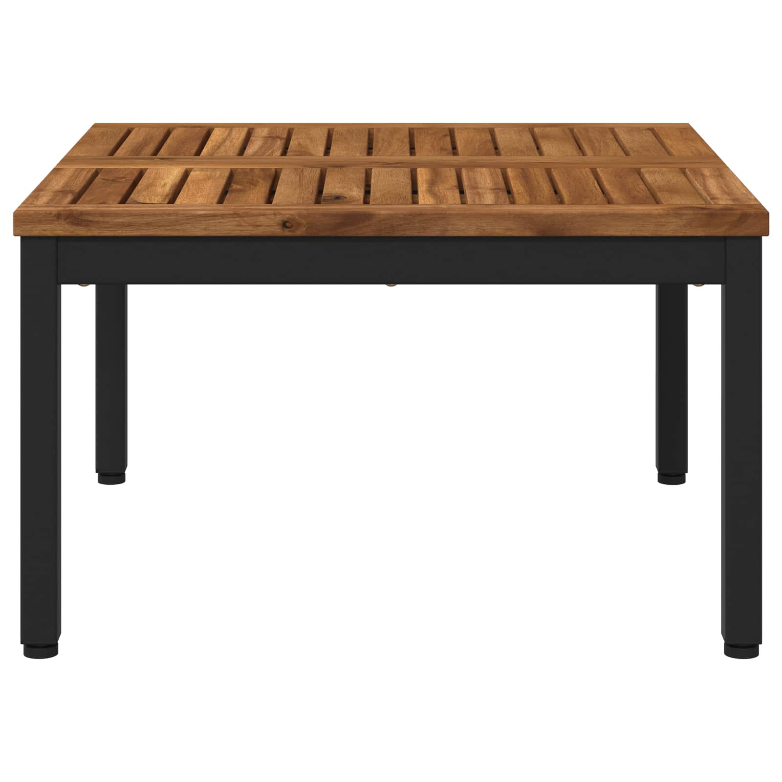 Coffee Table Natural and Black 60 x 60.5 x 36 cm