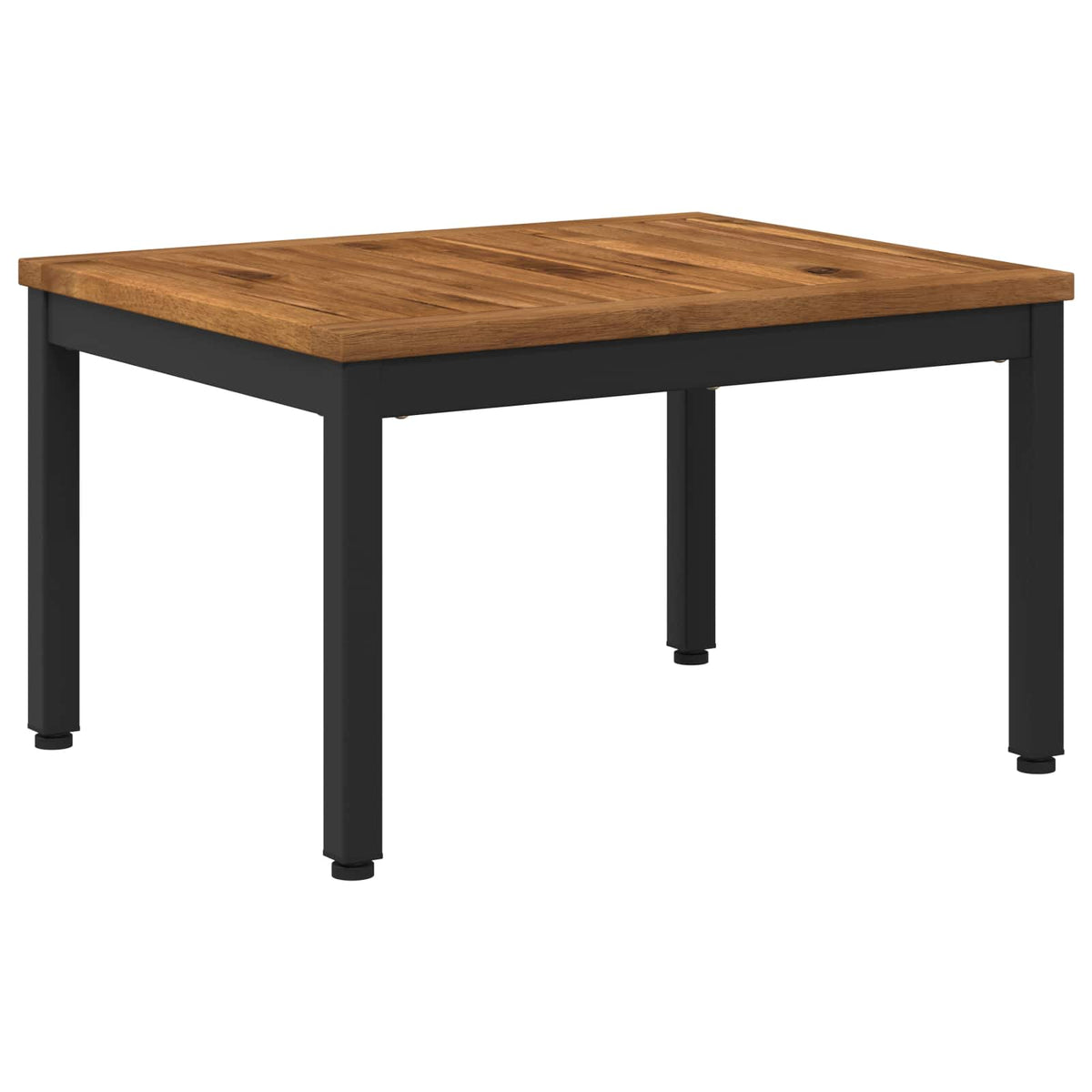 Coffee Table Natural and Black 50 x 60.5 x 36 cm