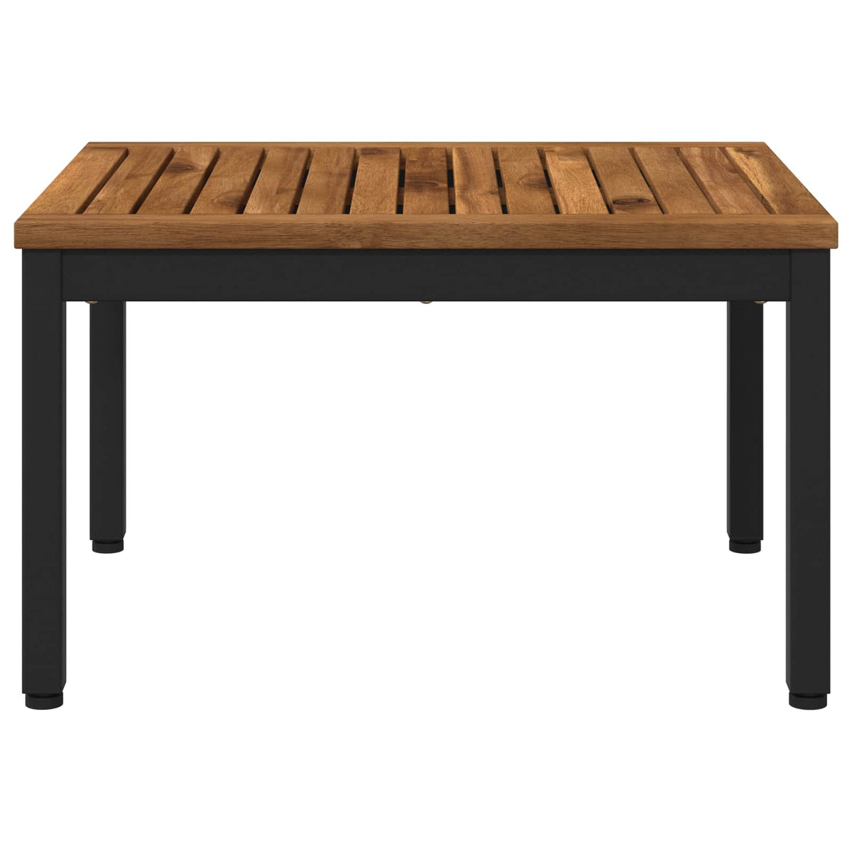 Coffee Table Natural and Black 50 x 60.5 x 36 cm